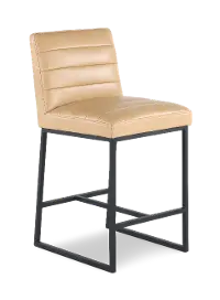 Copley Tan Upholstered Counter-Height Stool