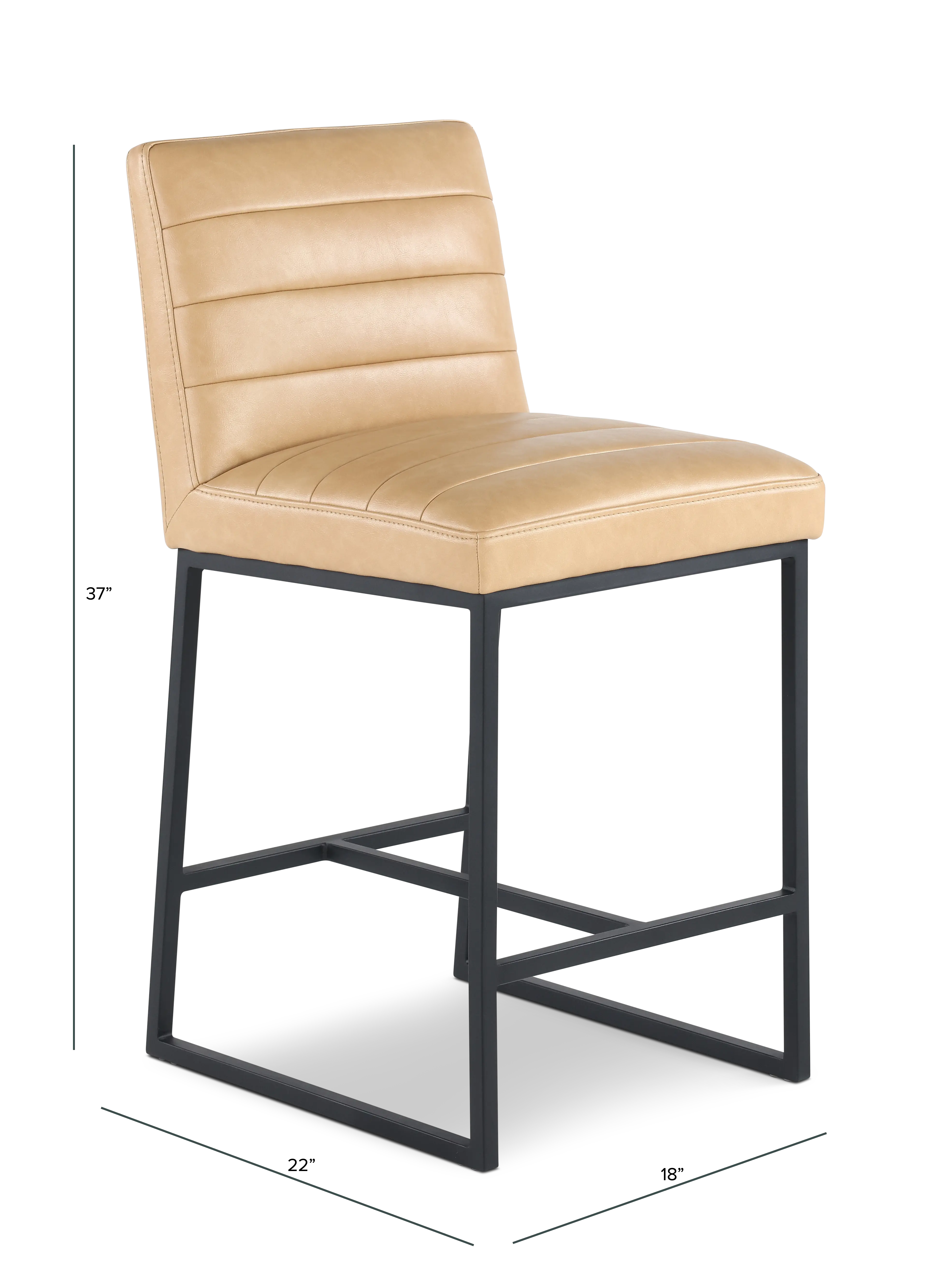 Copley Tan Upholstered Counter-Height Stool-3