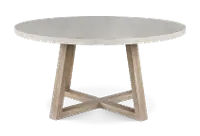 Olivia Wheat Beige and Gray Round Dining Table