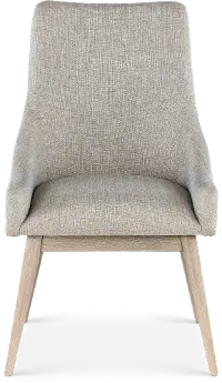 Olivia Wheat Beige and Gray Upholstered Arm Chair