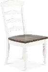 Pasadena White and Brown Dining Chair