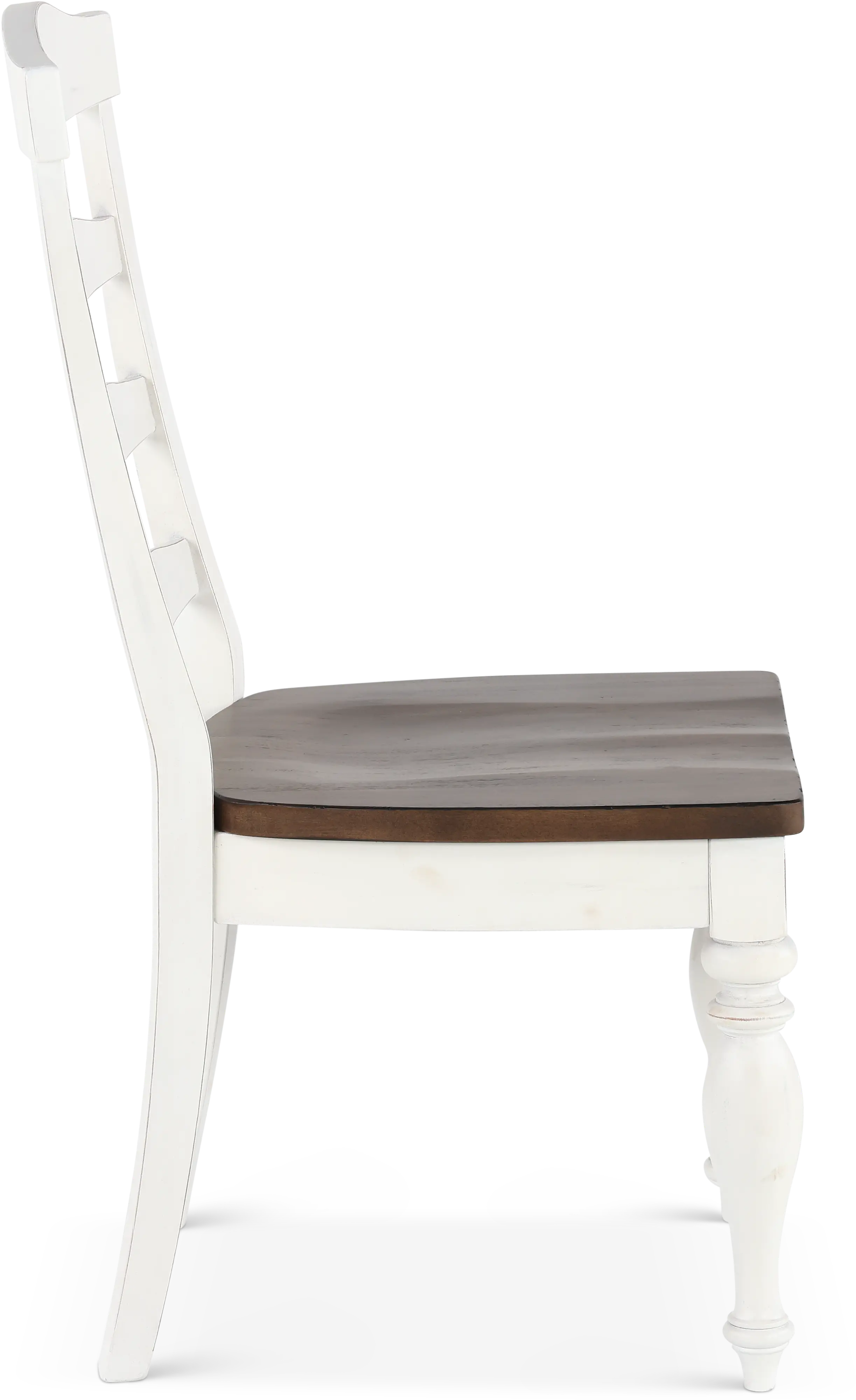Pasadena White and Brown Dining Chair-6