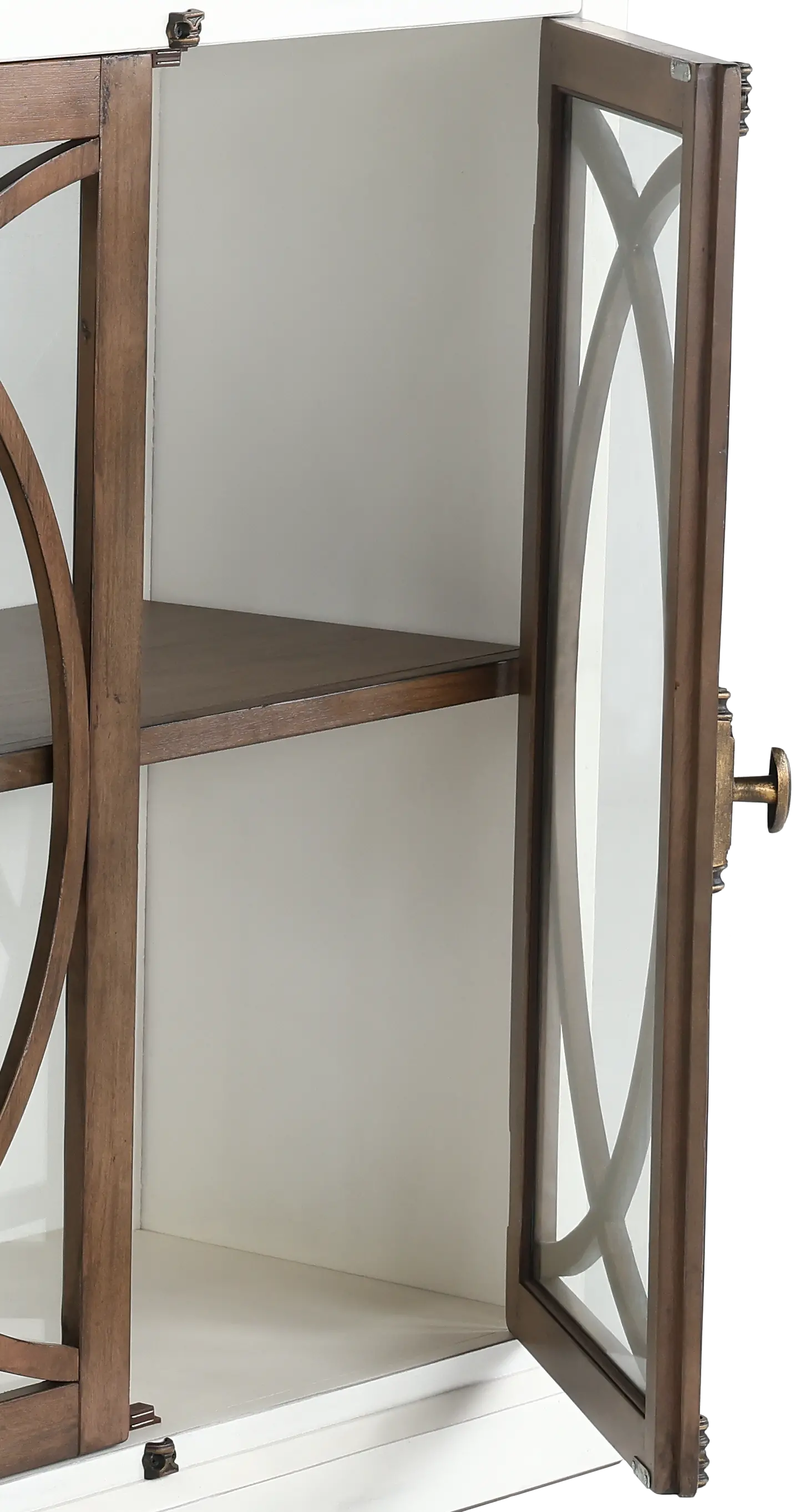 Pasadena White and Brown Server-7
