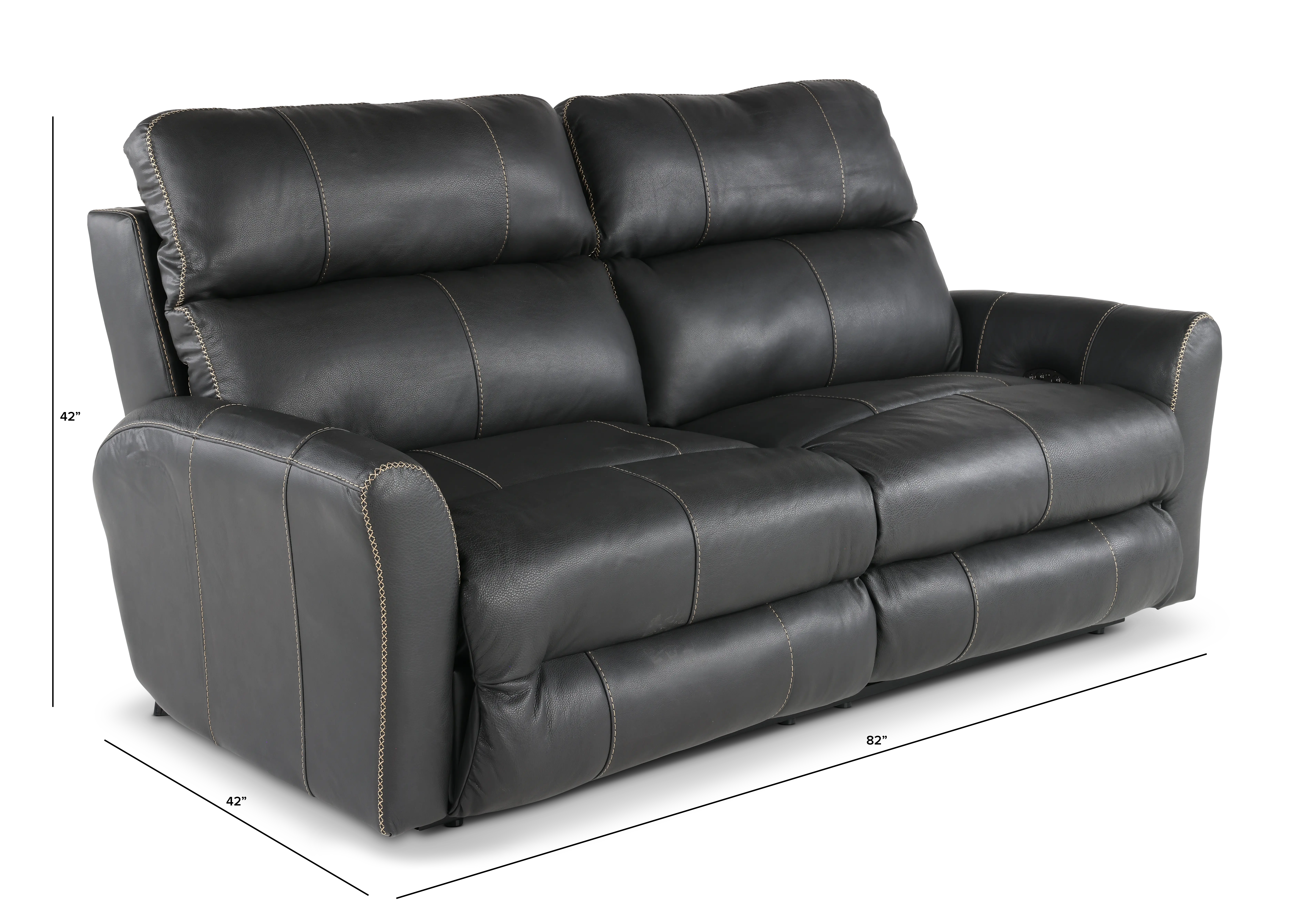 64481/1225-58/3025-58 Fredda Gray Power Reclining Sofa-3