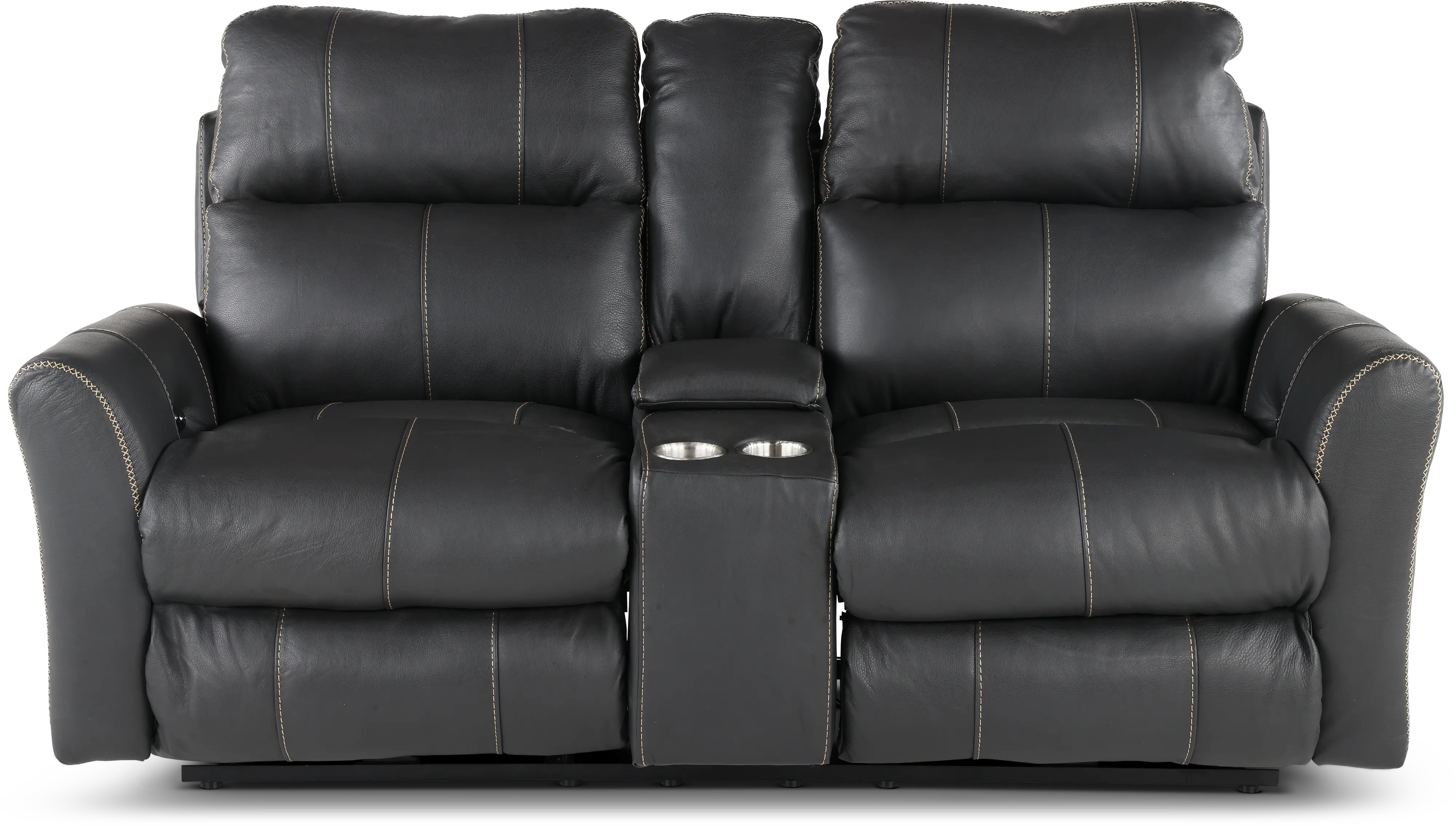 64489/1225-58/3025-58 Fredda Gray Power Reclining Loveseat with Console-1