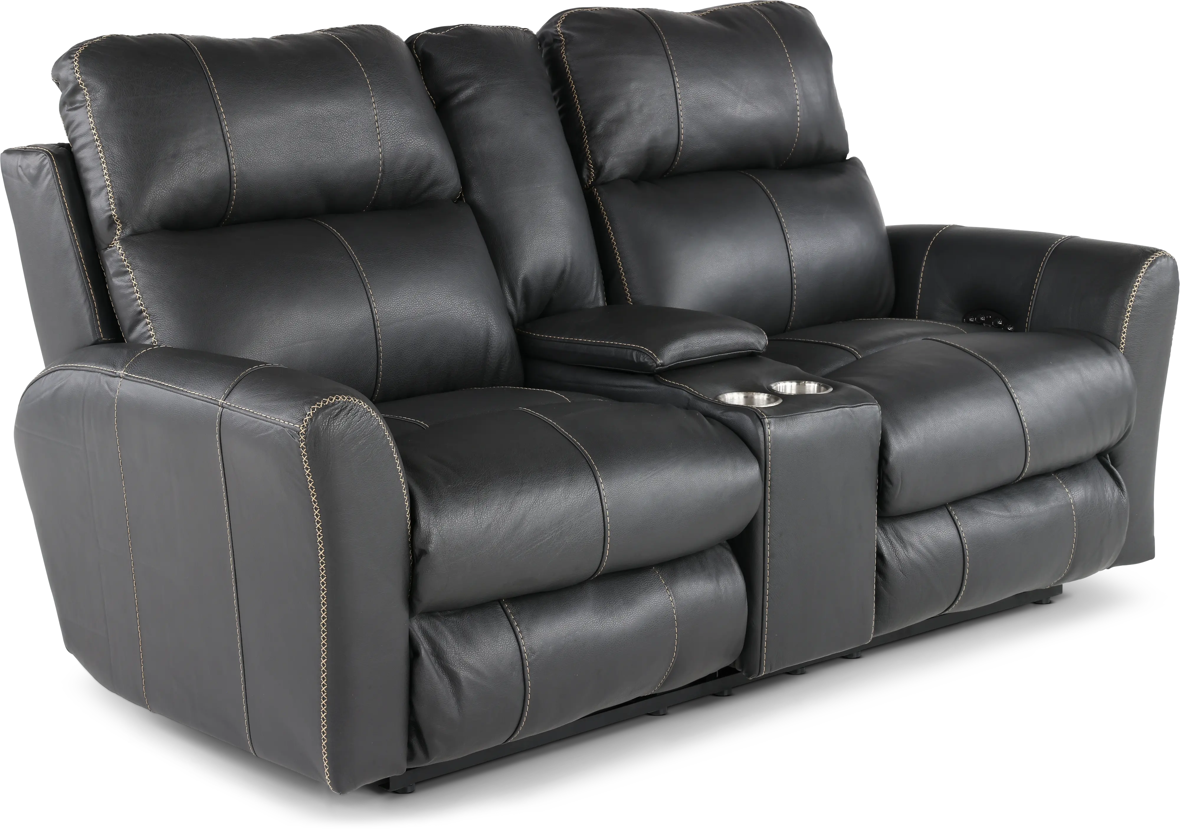 64489/1225-58/3025-58 Fredda Gray Power Reclining Loveseat with Console-4