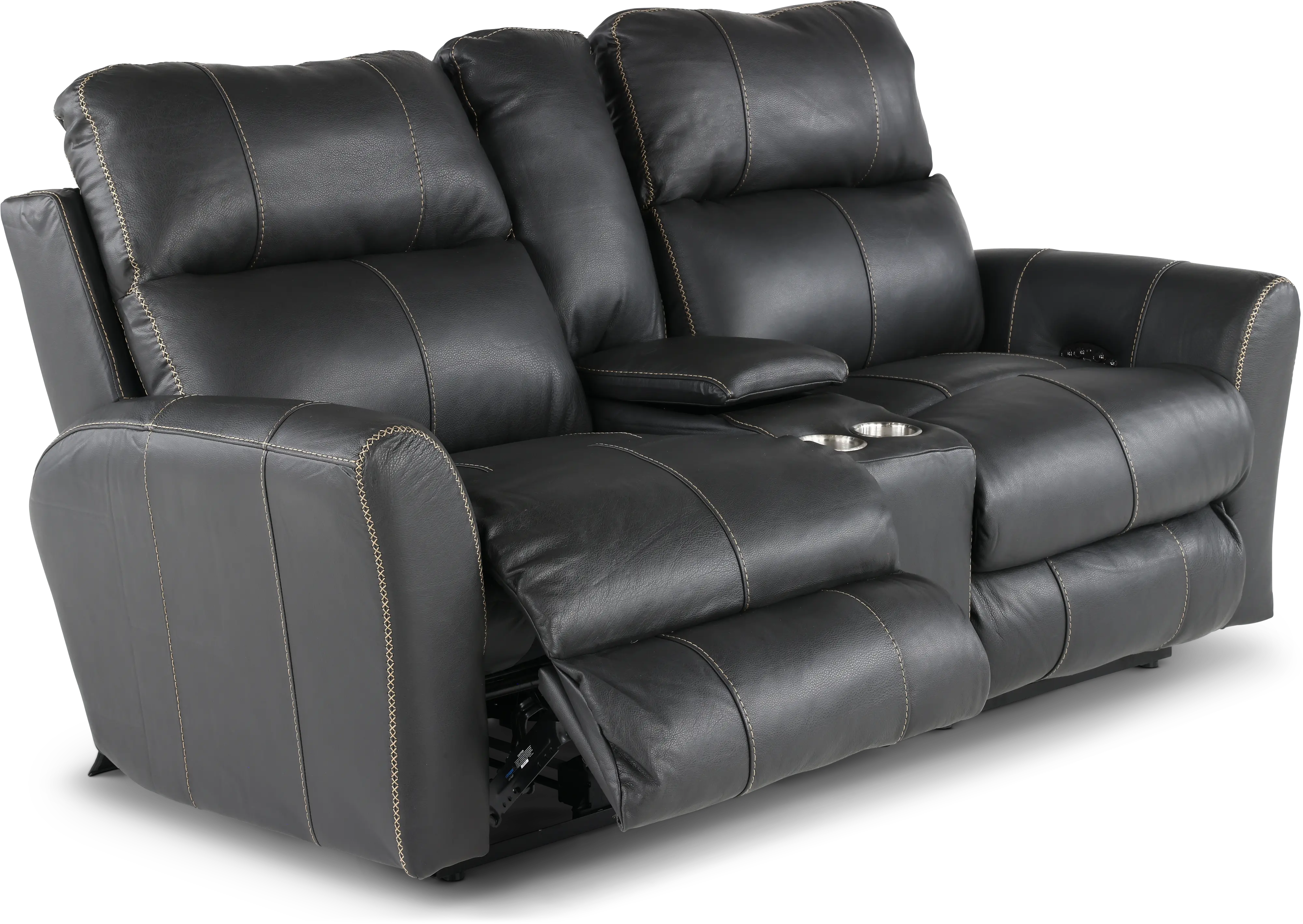 64489/1225-58/3025-58 Fredda Gray Power Reclining Loveseat with Console-6