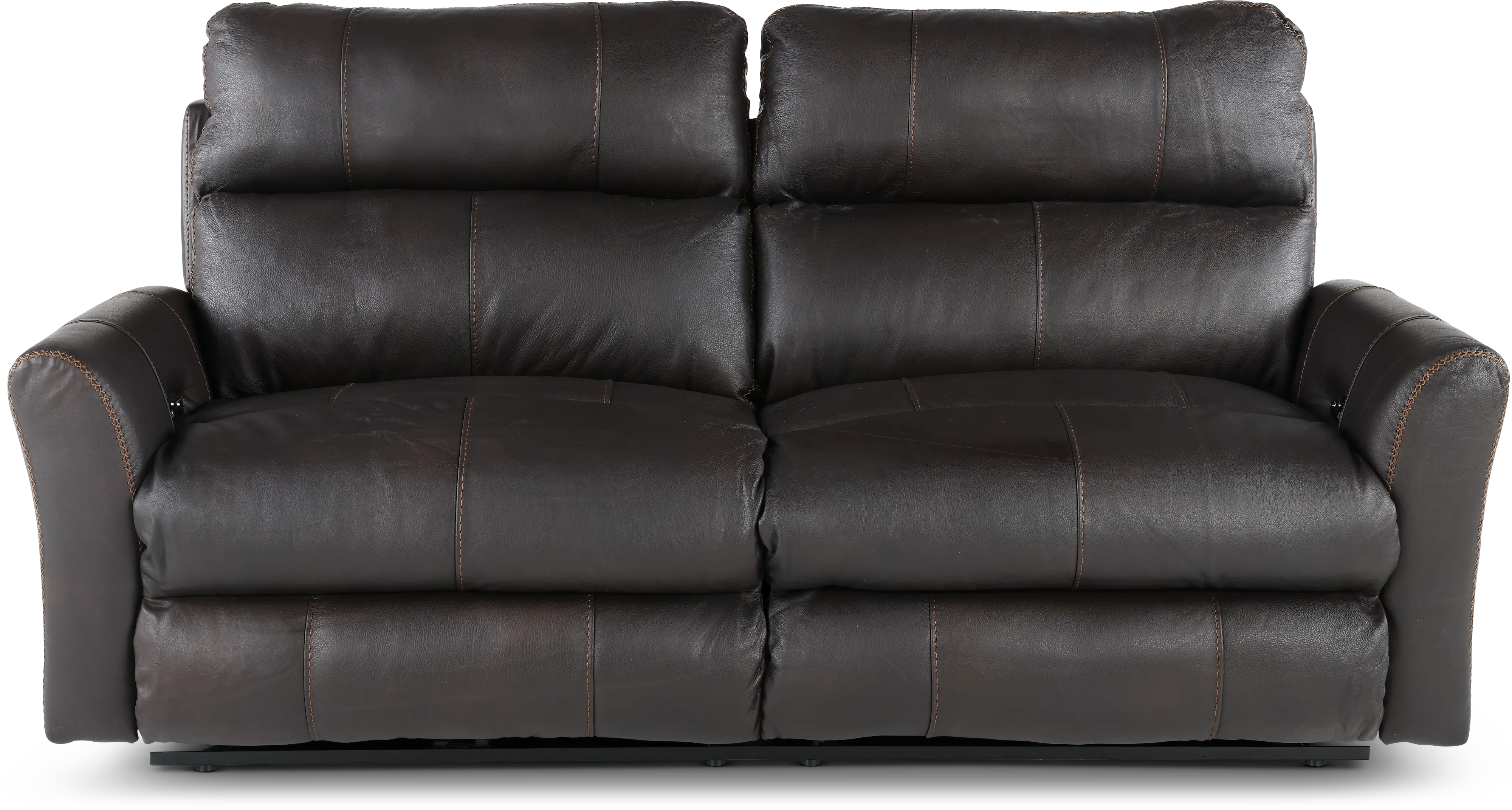 64481/1225-09/3025-09 Fredda Dark Brown Power Reclining Sofa-1