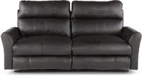 64481/1225-09/3025-09 Fredda Dark Brown Power Reclining Sofa