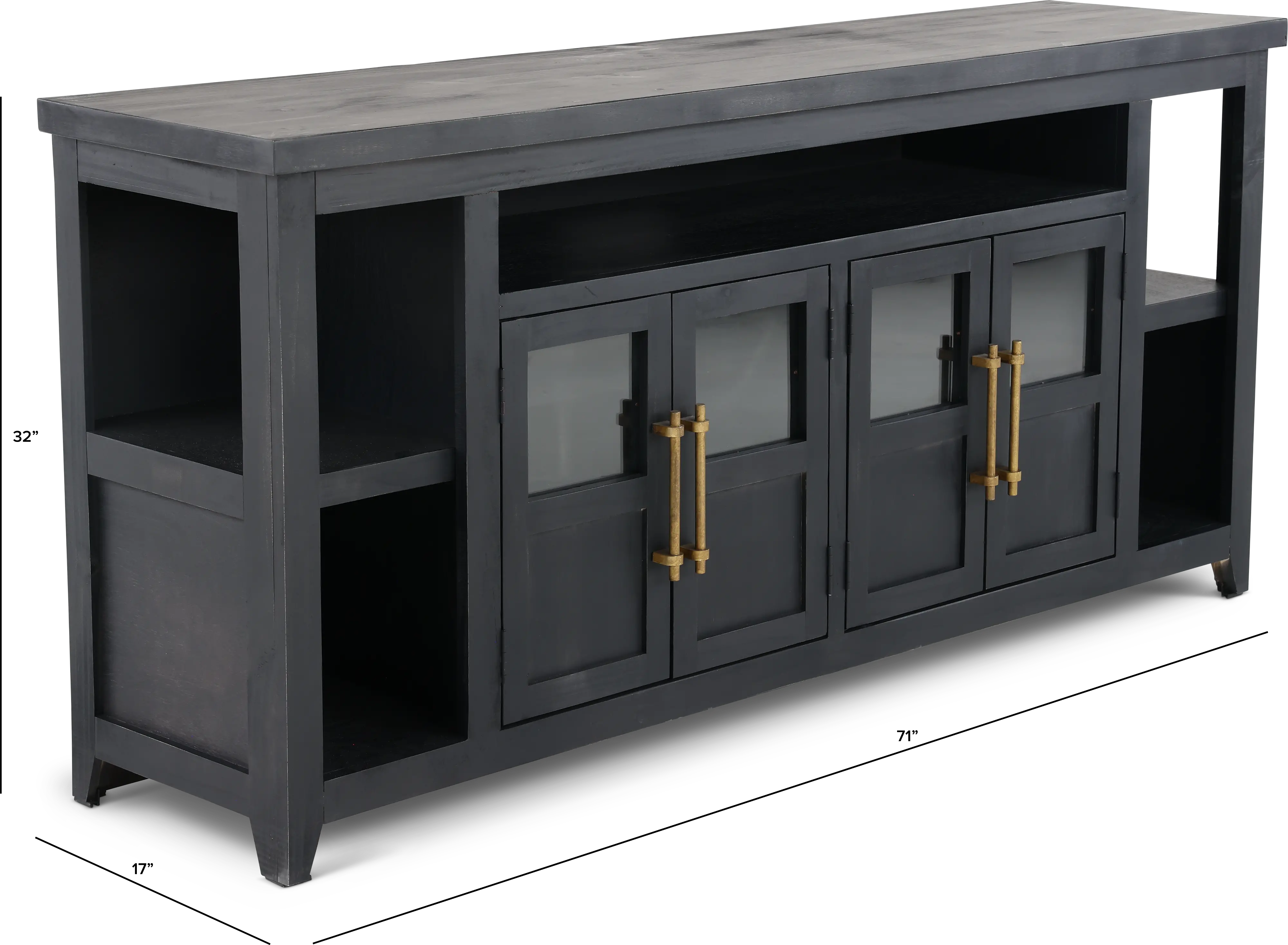 Taylor Black 71  TV Stand-3