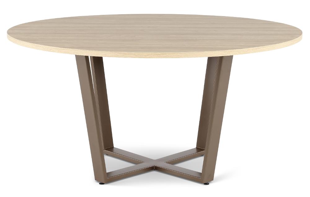 Ellington Tan and Bronze Dining Table