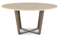 Ellington Tan and Bronze Dining Table
