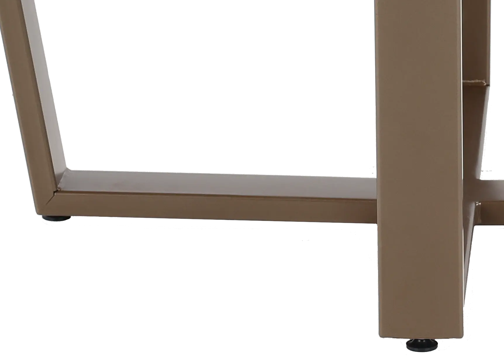 Ellington Tan and Bronze Dining Table-5