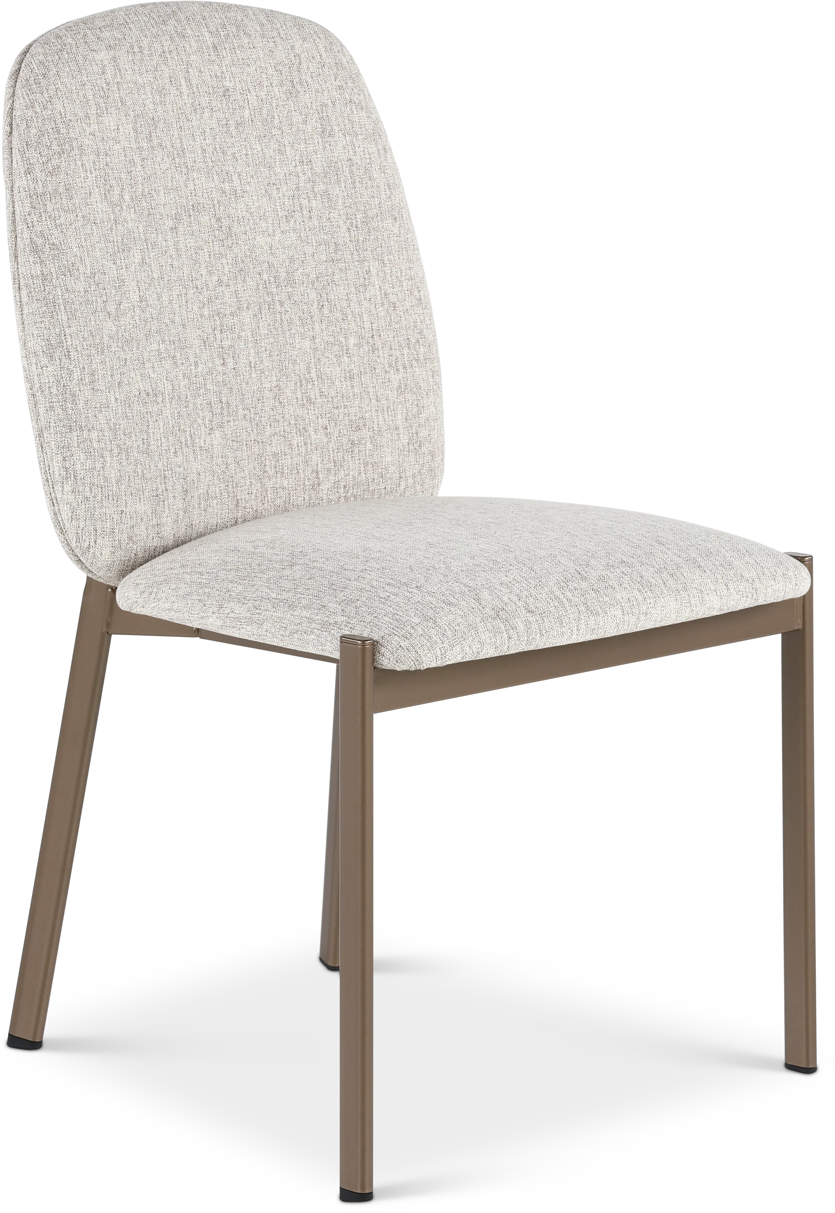Kally Light Brown and Bronze Dining Chair-1