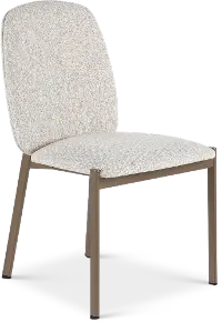 Kally Light Brown and Bronze Dining Chair