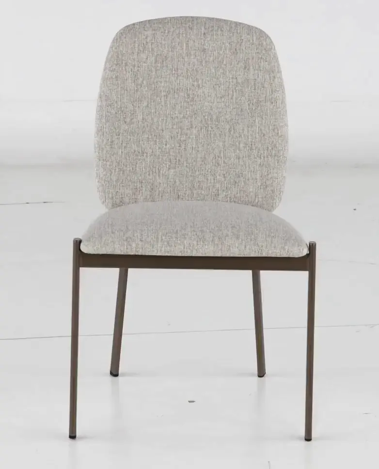 Kally Light Brown and Bronze Dining Chair-4