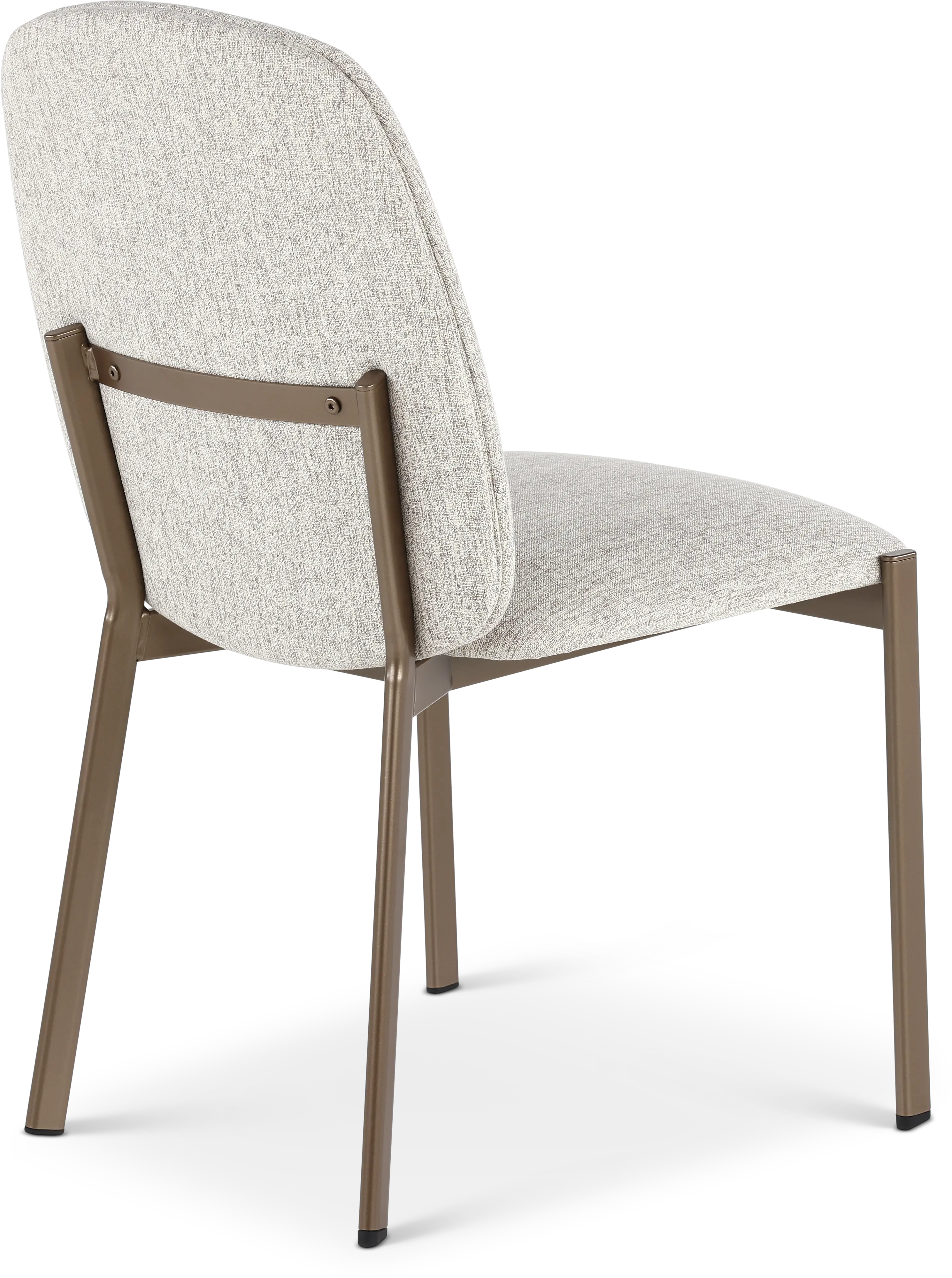 Kally Light Brown and Bronze Dining Chair-5