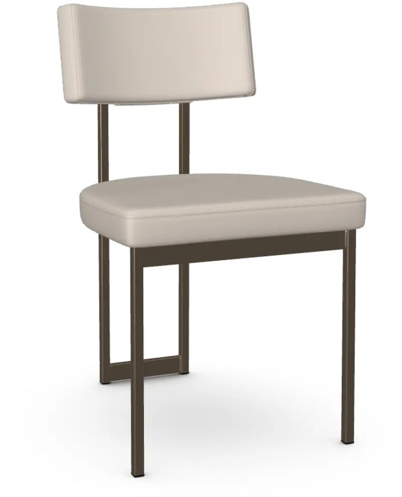 Ellington White and Bronze Dining Chair