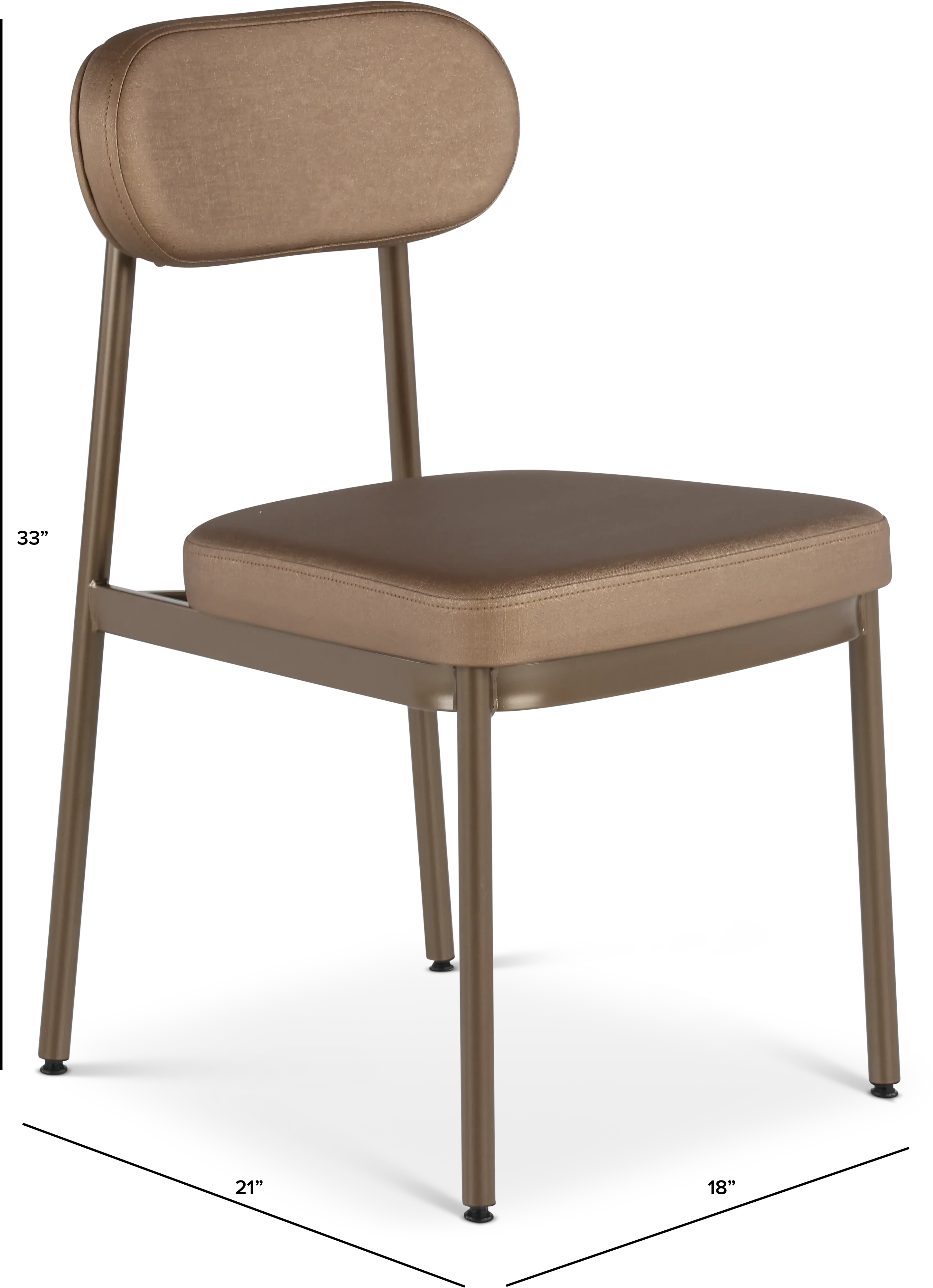 Ellington Brown and Bronze Dining Chair-3