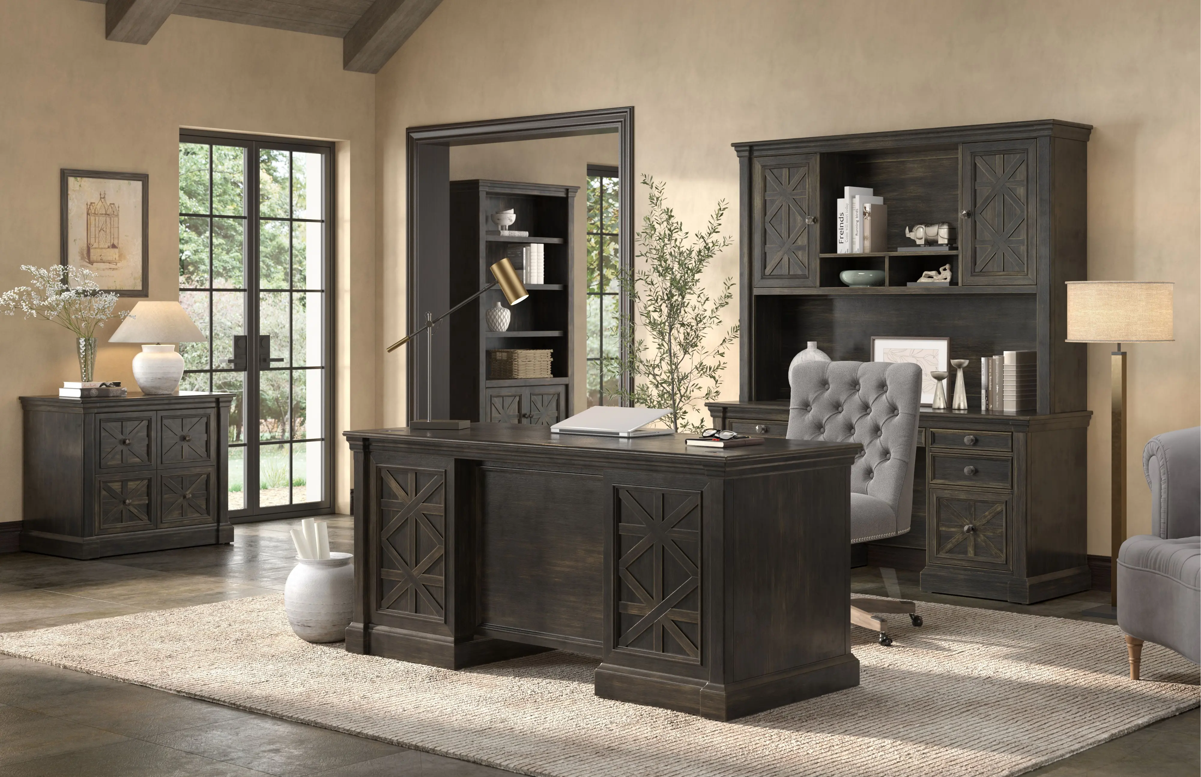 Kingston Dark Brown 78  Bookcase-2