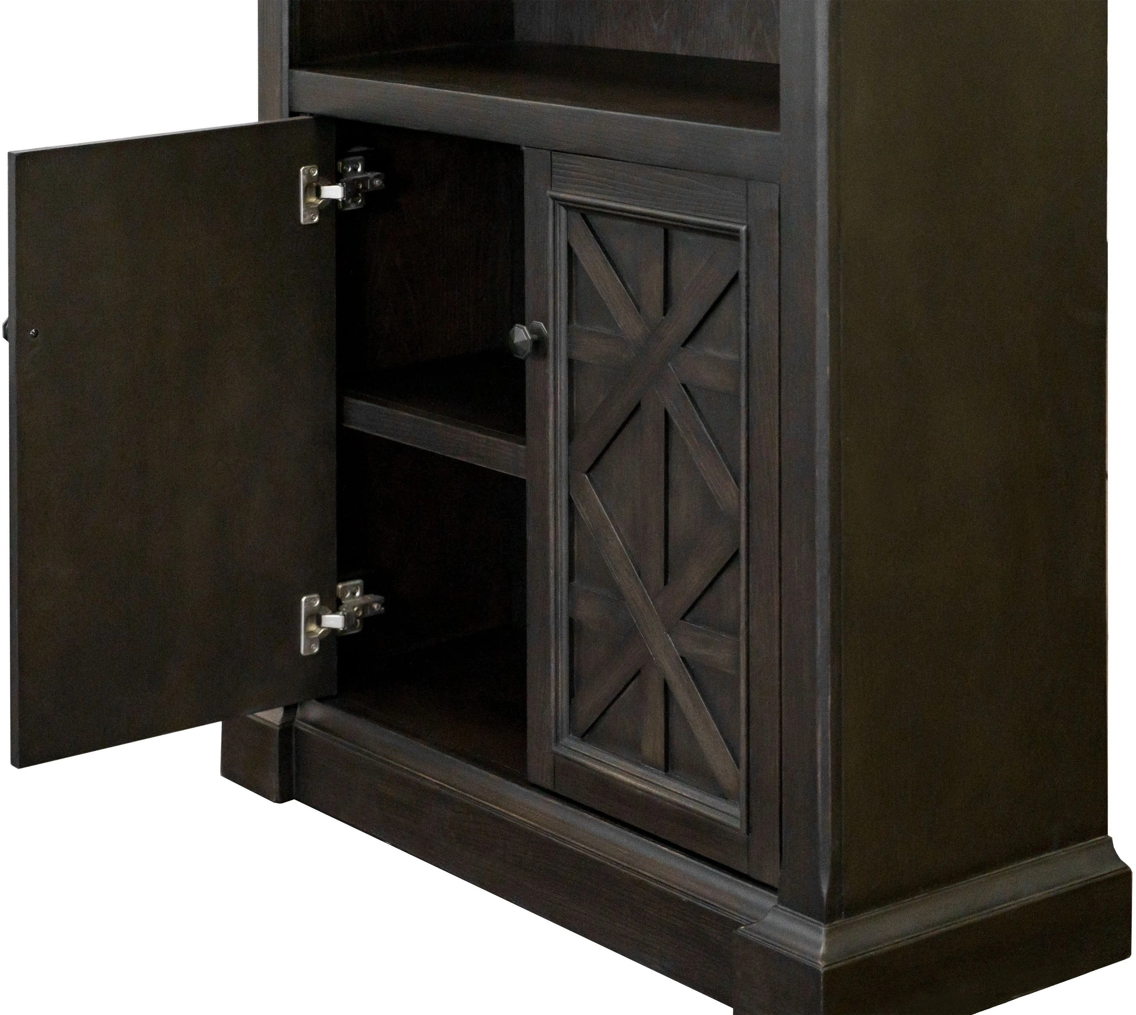 Kingston Dark Brown 78  Bookcase-7