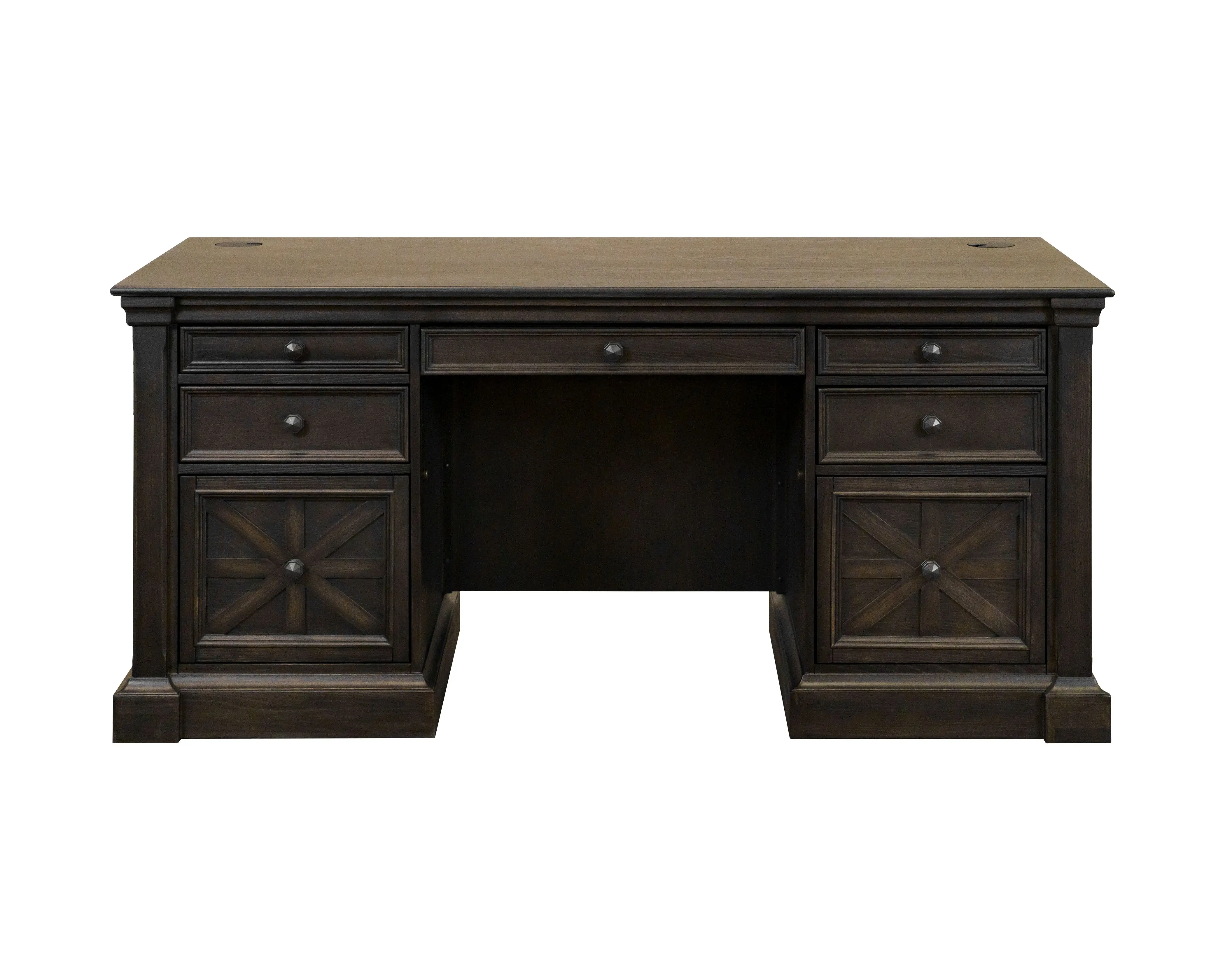 Kingston Dark Brown Executive Desk-1
