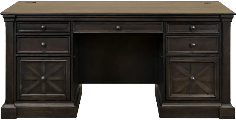 Kingston Dark Brown Executive Desk