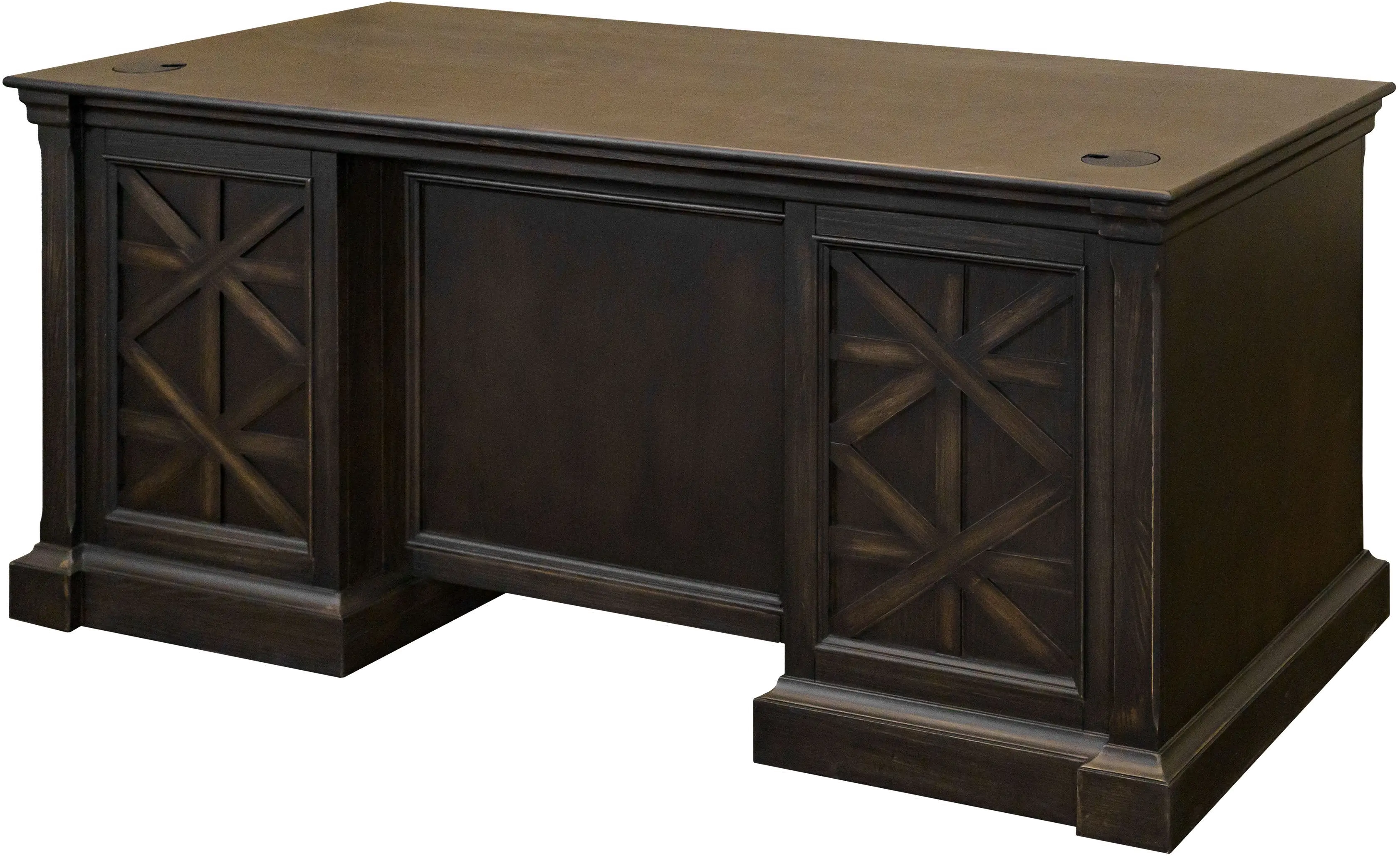 Kingston Dark Brown Executive Desk-4