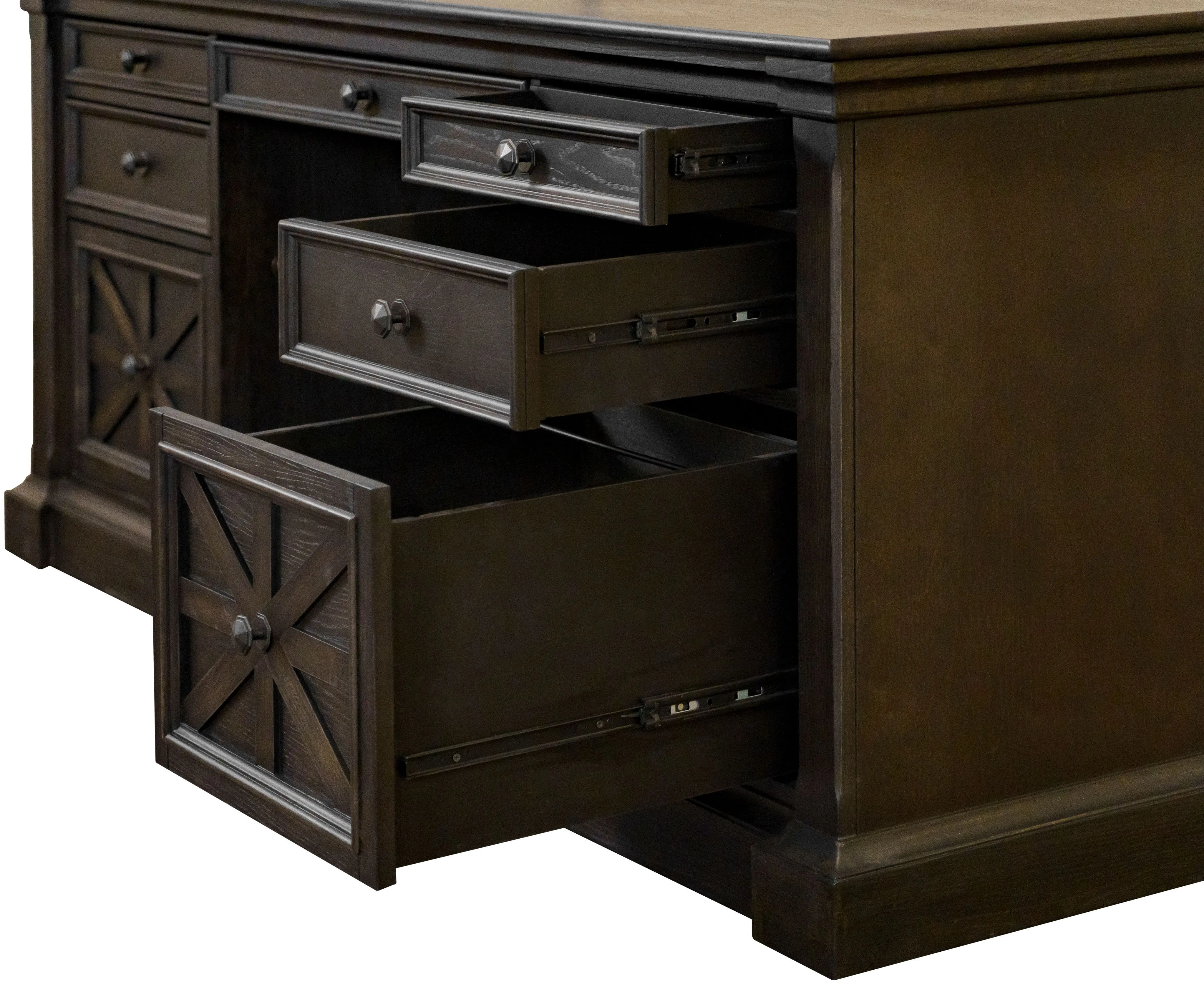 Kingston Dark Brown Executive Desk-8