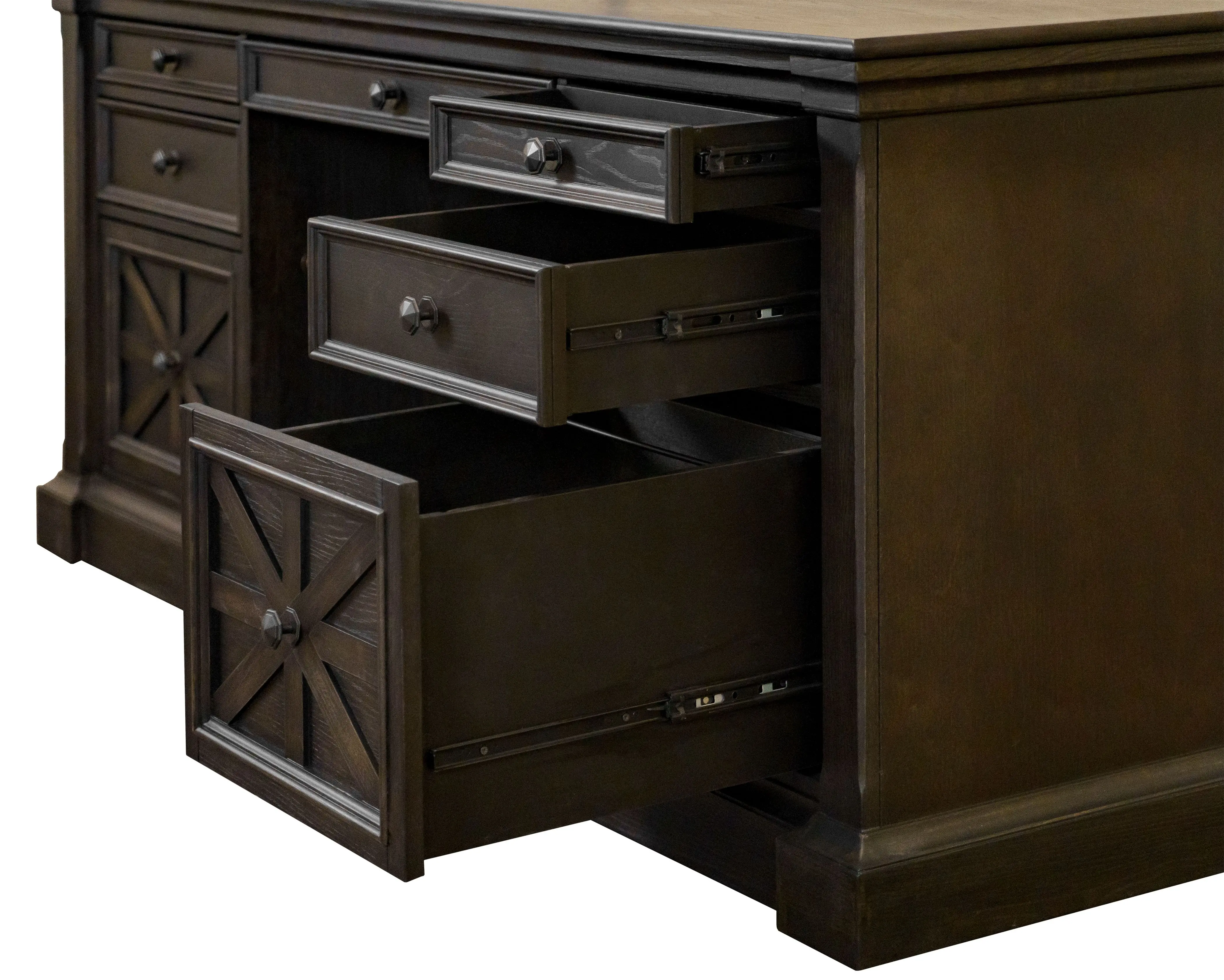 Kingston Dark Brown Executive Desk-8