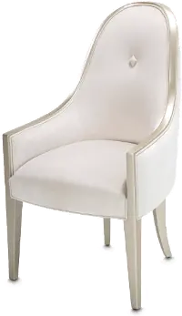London Place Pearl Upholstered Dining Armchair