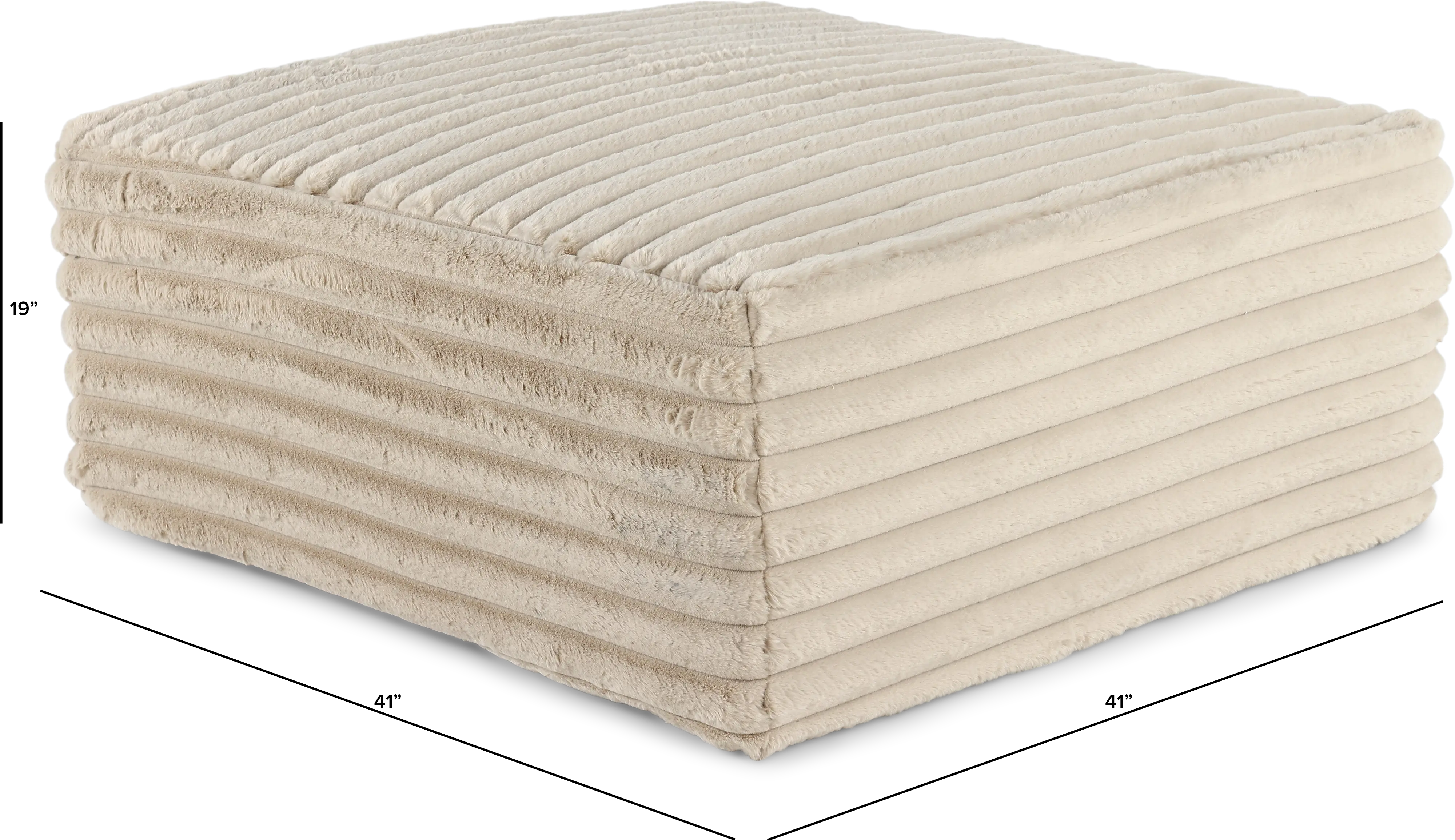 Caspian Beige Ottoman-3