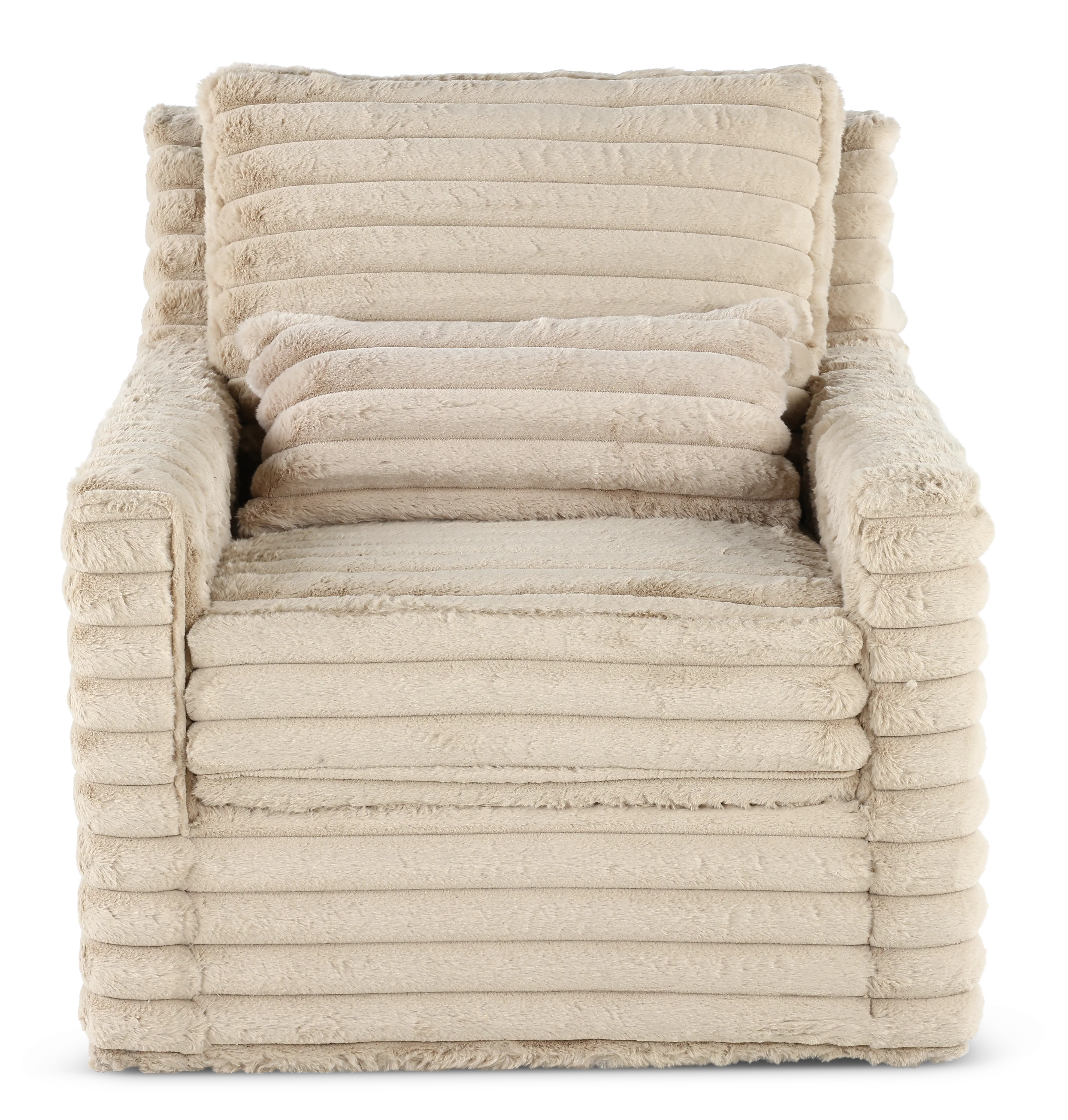 Caspian Beige Swivel Chair-4