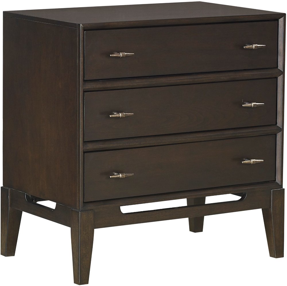 Sutton Dark Brown Nightstand
