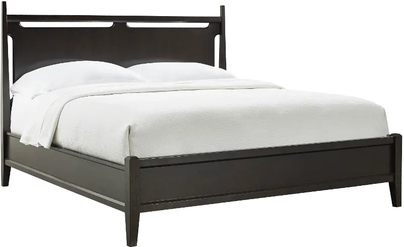 Sutton Dark Brown Queen Panel Bed