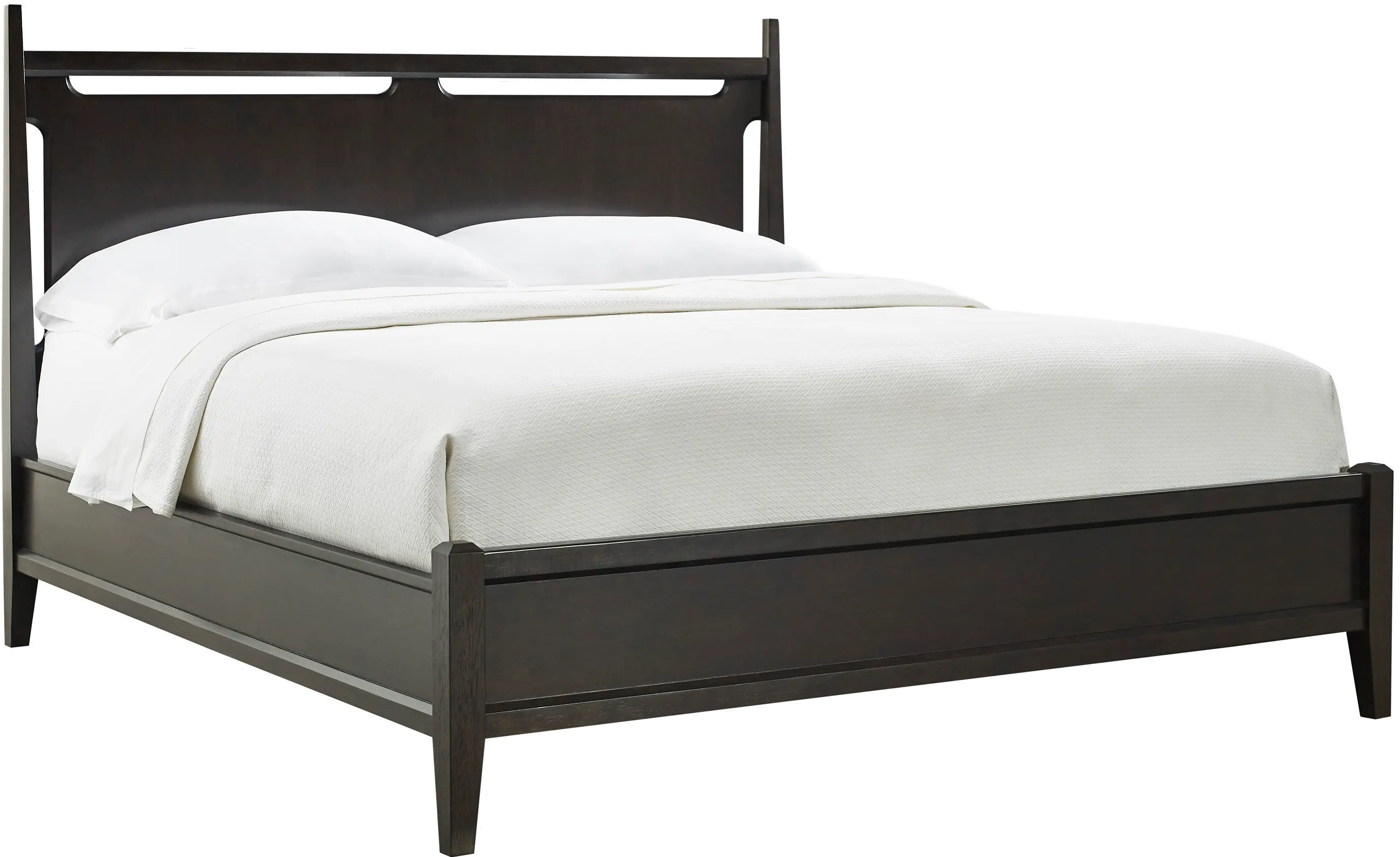 Sutton Dark Brown King Panel Bed-1