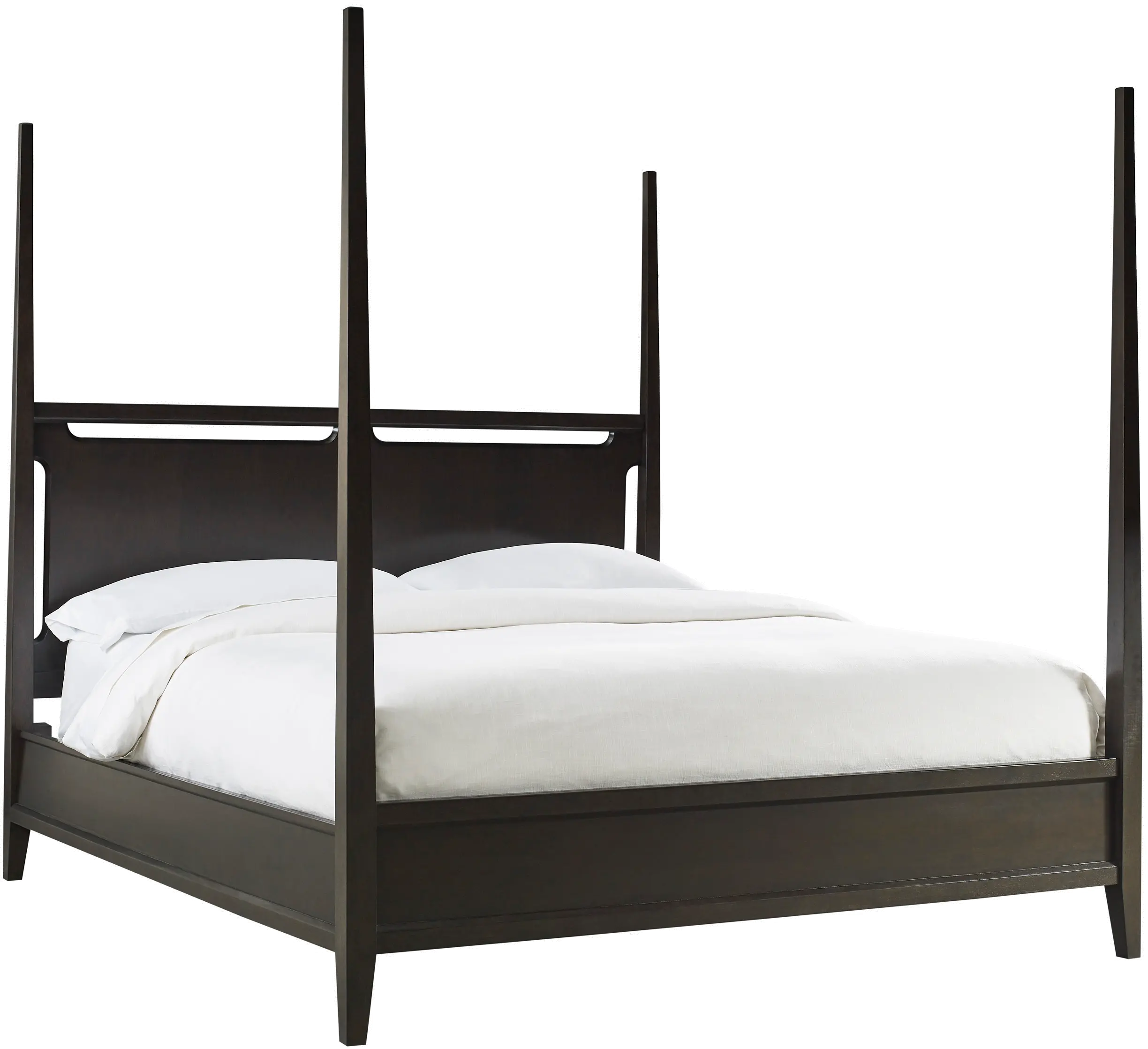 Sutton Dark Brown King Poster Bed-1