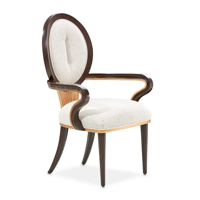 Camellia Brown Dining Arm Chair