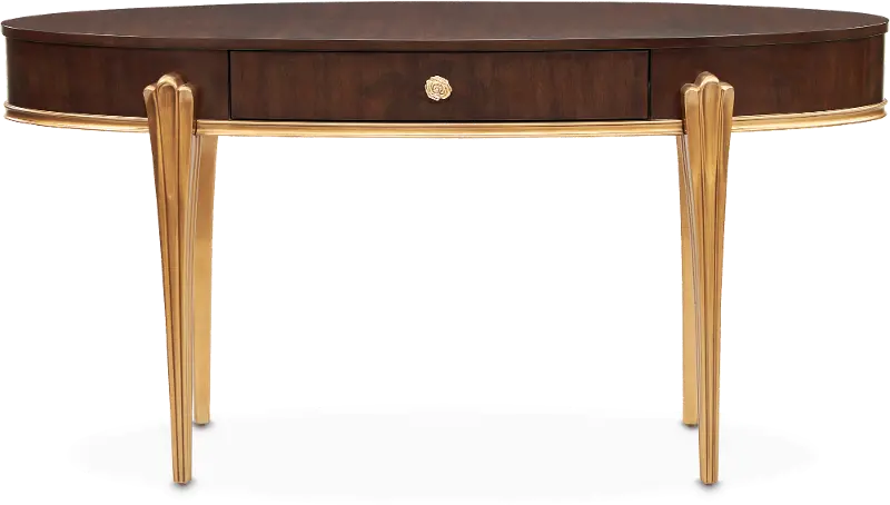 Camellia Brown Vanity Desk