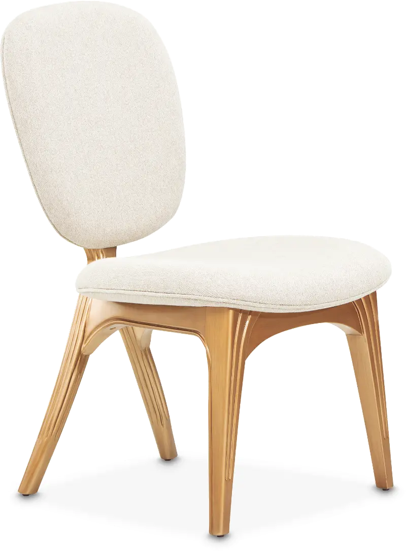 Camellia Taupe Upholstered Vanity Chair