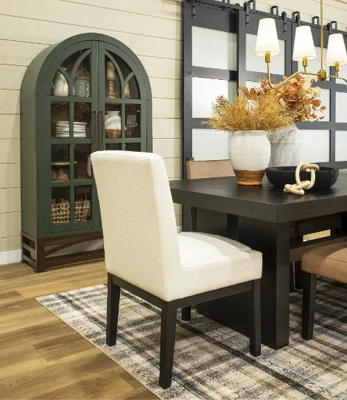 Aubrey White Upholstered Dining Chair RC Willey