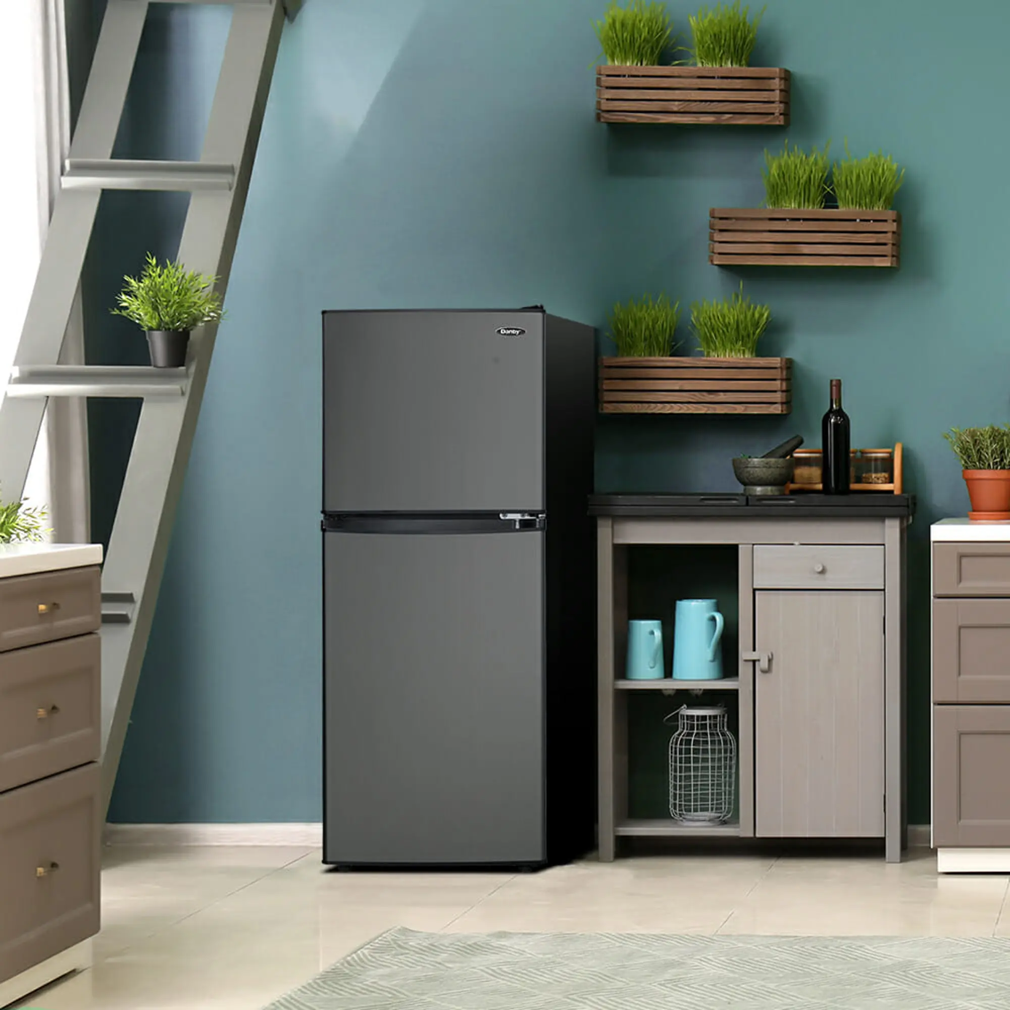 Danby 4.7 Cu Ft Compact Refrigerator - Black Stainless Steel | RC