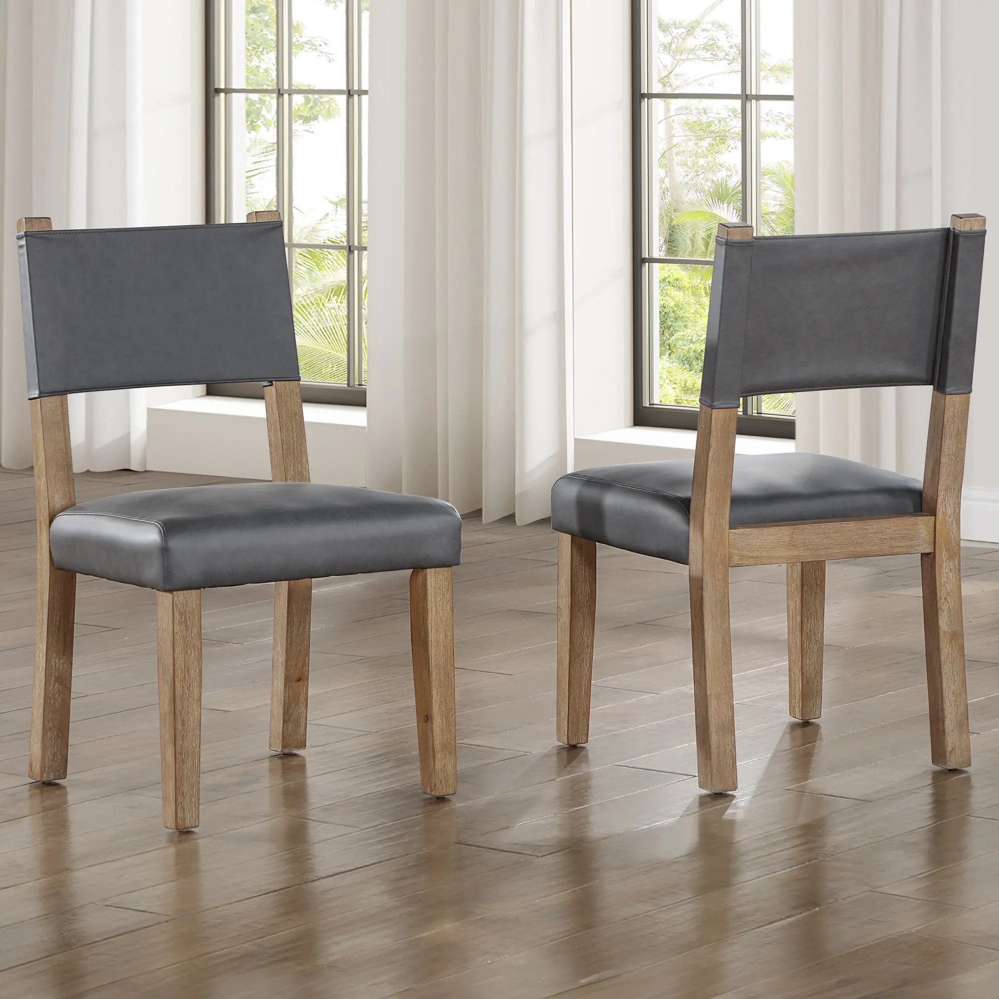 Aubrey Driftwood and Gray Dining Chair-2