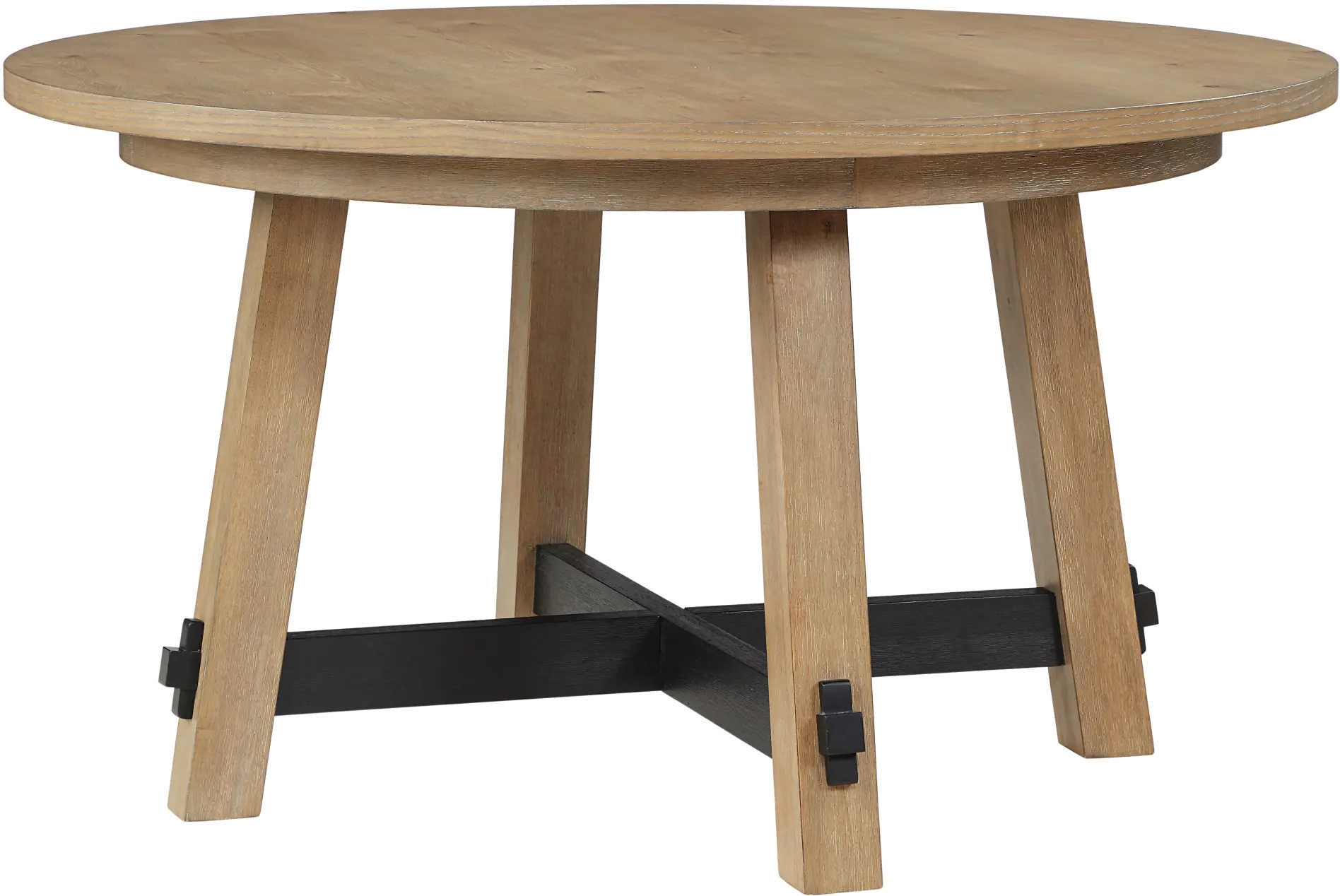 Aubrey Natural Round Dining Table-1