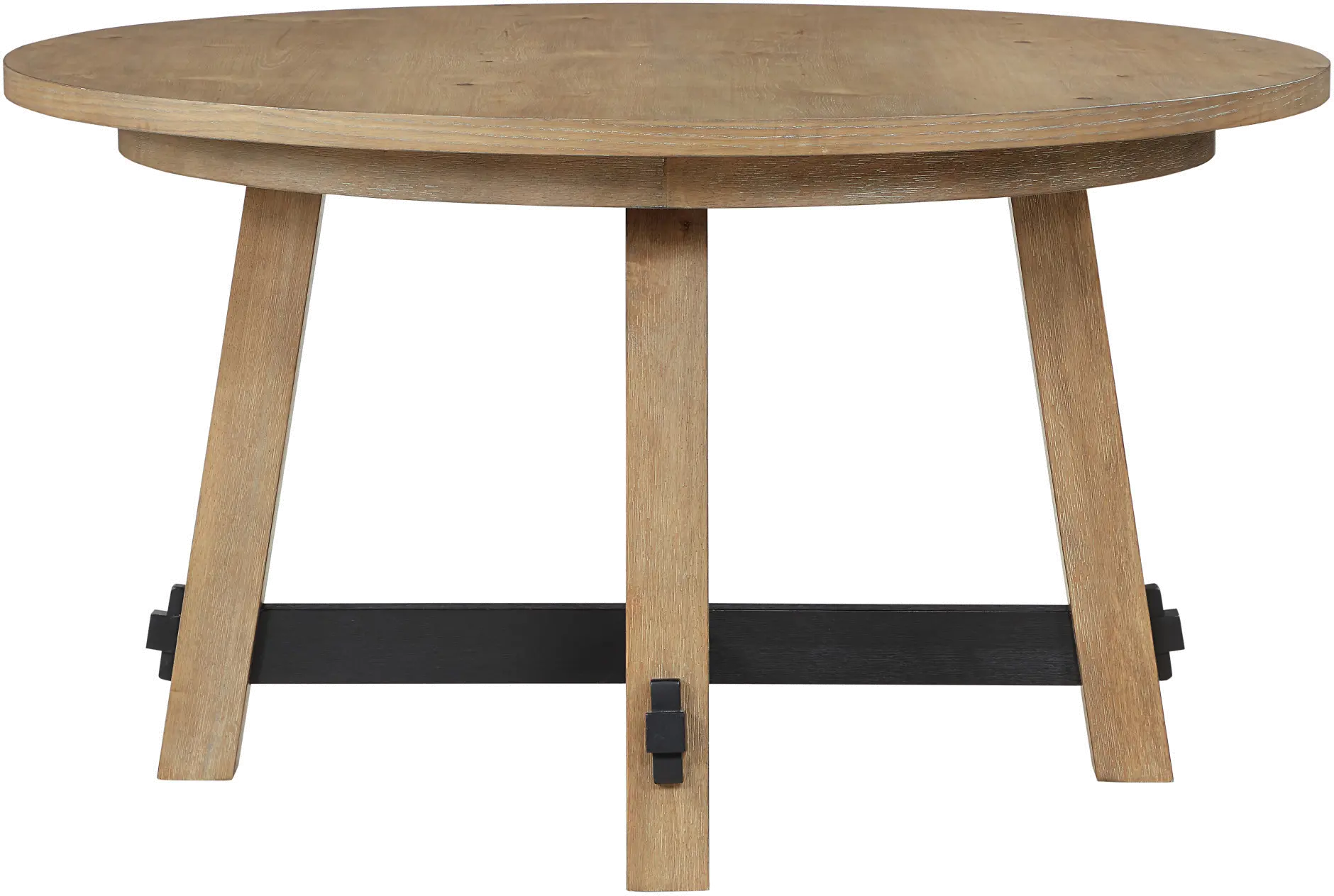 Aubrey Natural Round Dining Table-4