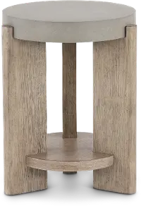674-OT1021 Affinity Faux Concrete Chairside Table