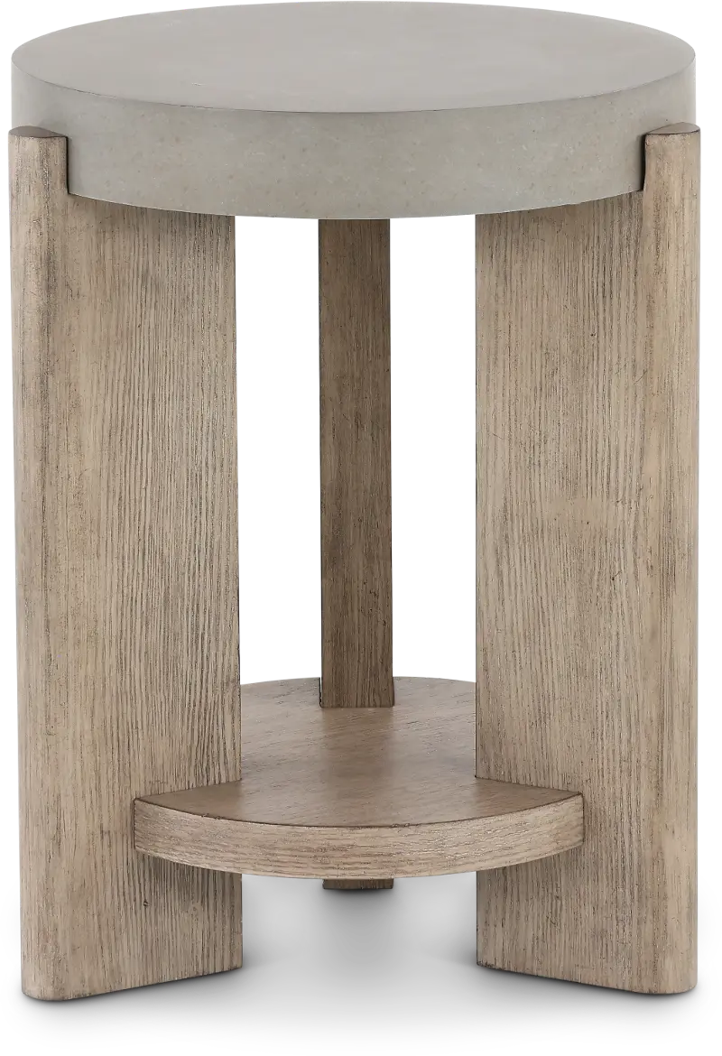 Affinity Faux Concrete Chairside Table