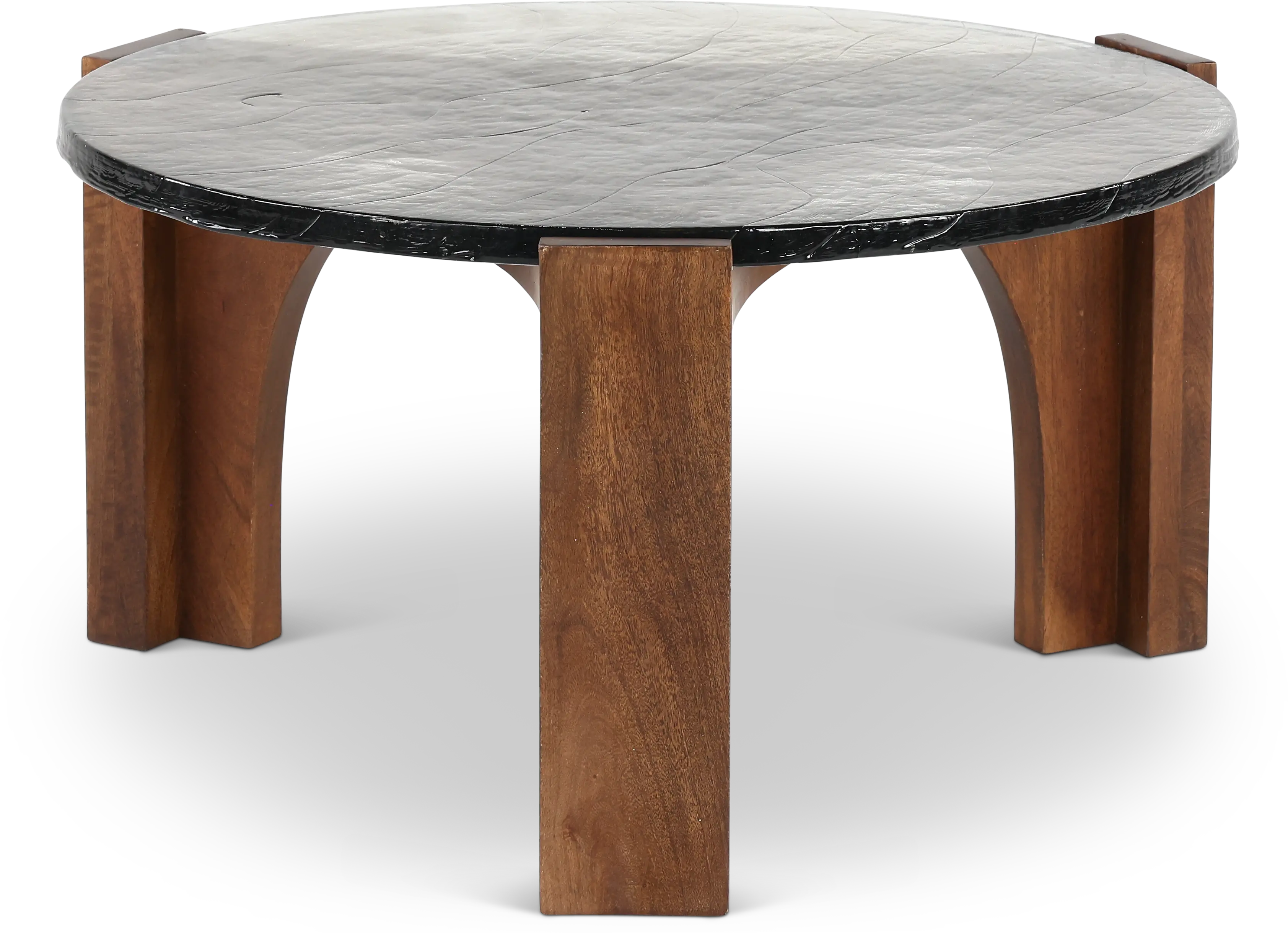 Leryn Brown and Glass Coffee Table-1