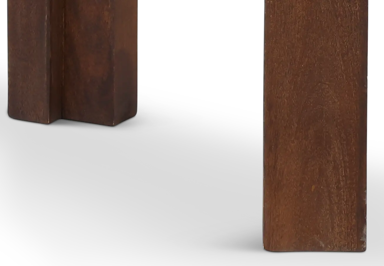 Leryn Brown and Glass End Table-7