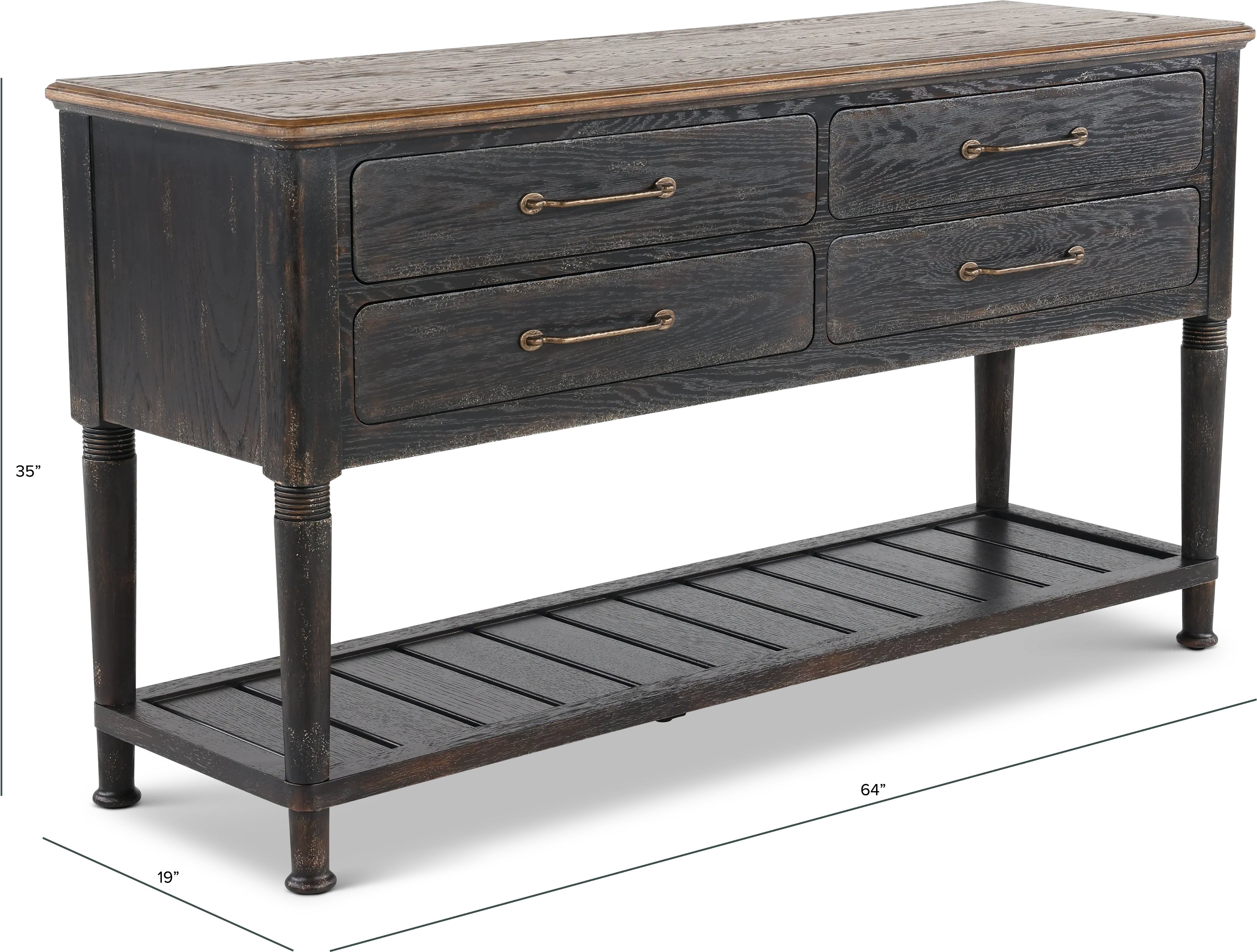 7050-75917-89 Americana Black Dining Server-3
